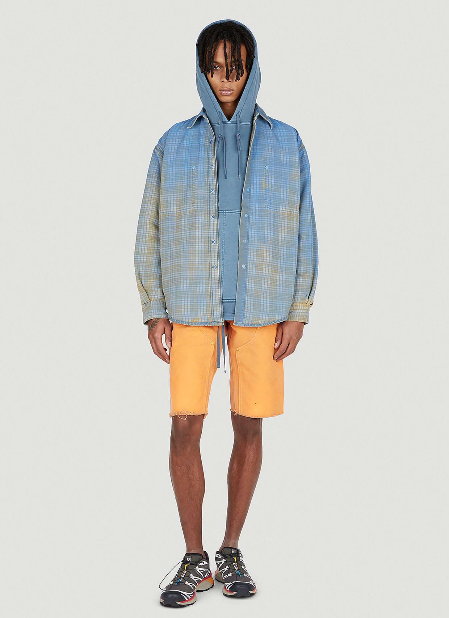  Notsonormal Notsonormal Washed Working Shorts -  Shorts Orange 34 