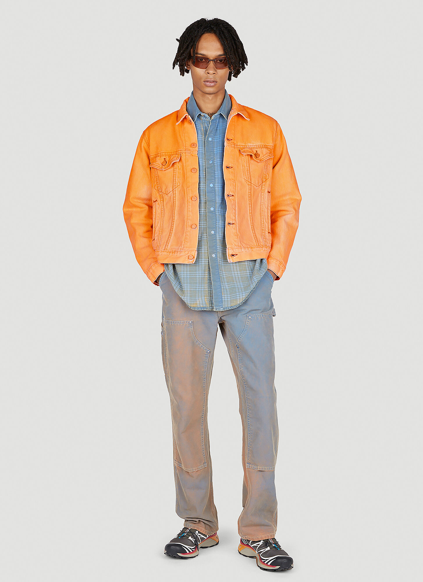  Notsonormal Notsonormal Washed Daily Jacket -  Jacken Orange M 