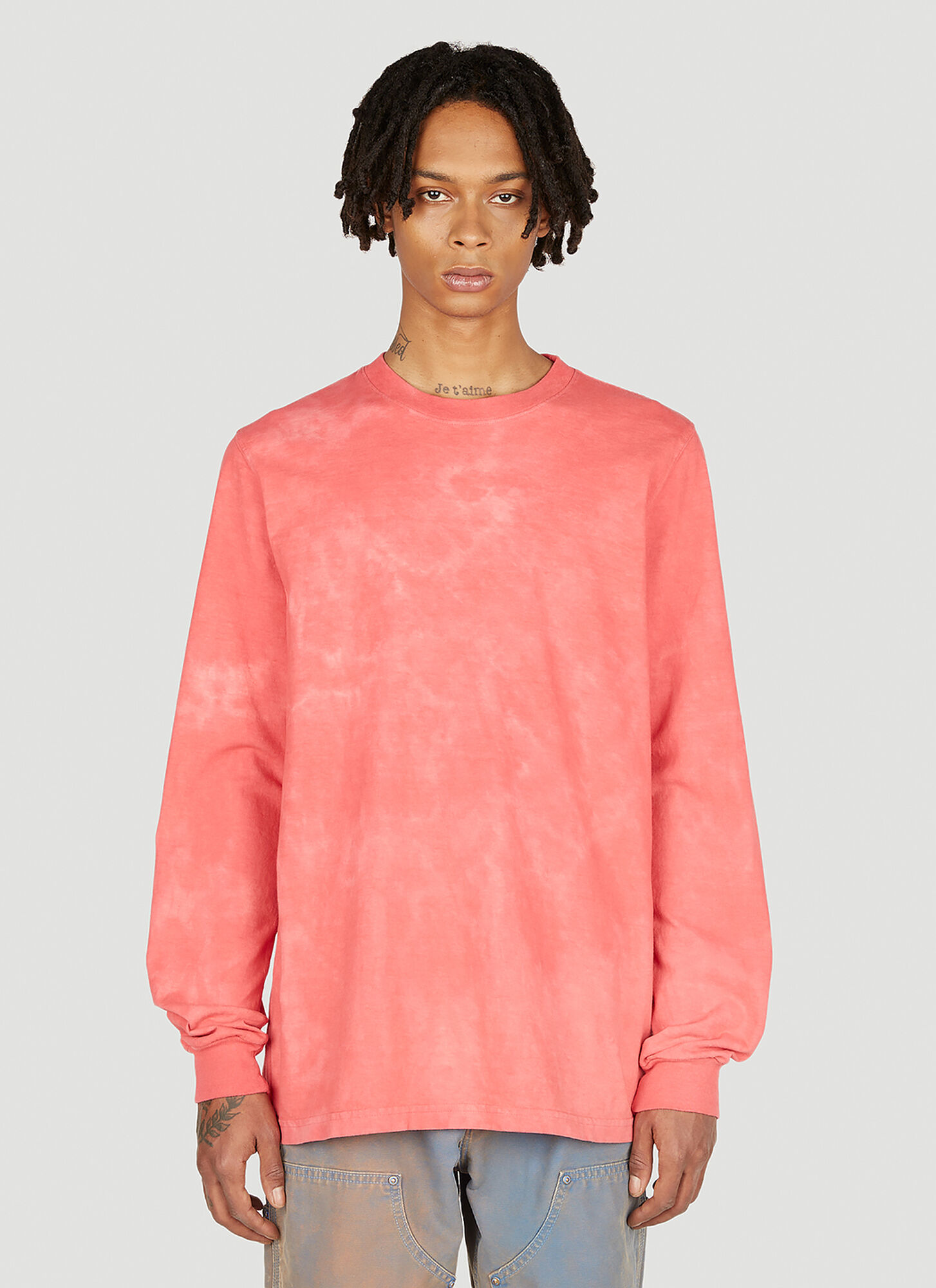 Notsonormal Unisex Red Splashed Long Sleeve T-Shirt - T-Shirts S