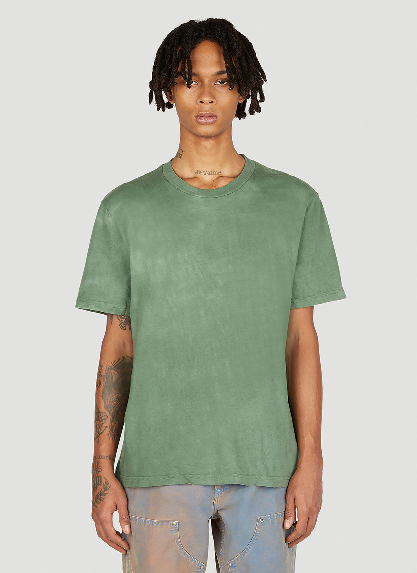 Notsonormal Unisex Verde Splashed Short Sleeve T-Shirt - T-Shirts L - Immagine 1