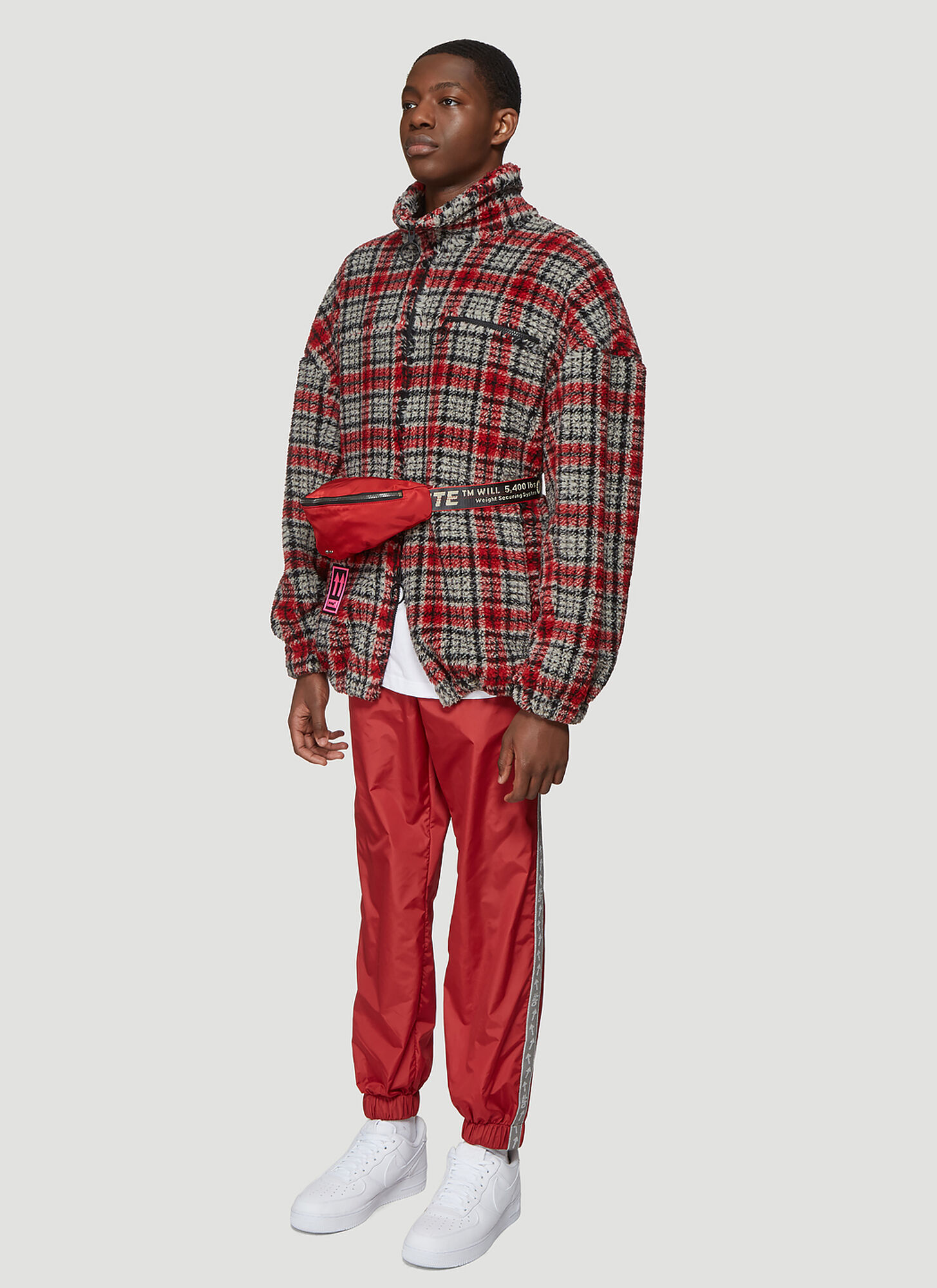 Off-white Off-white Arrow Side Track Pants - Mann Trainingshosen Red L 