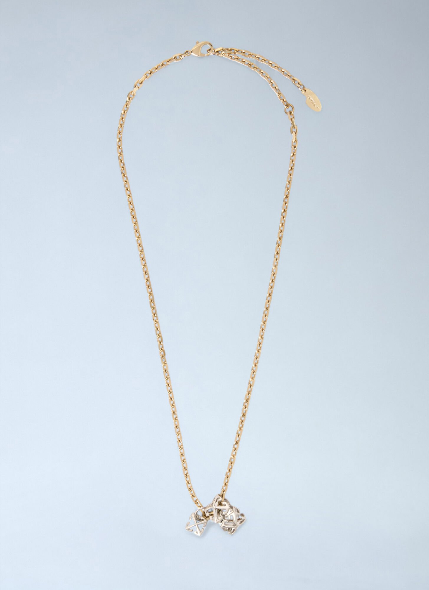 Off-white Arrow And Ring Necklace