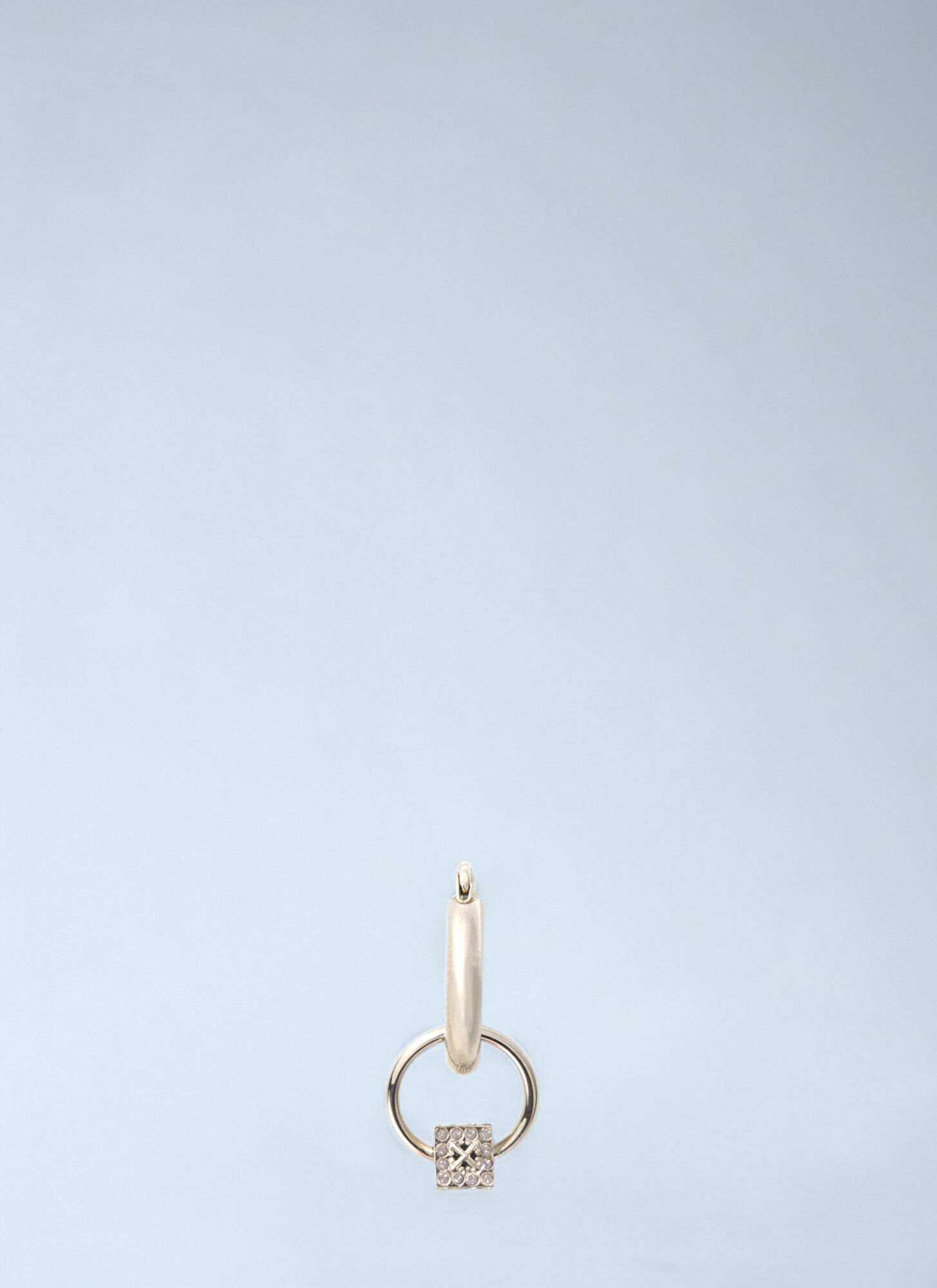 Off-white Mini Dice Single Hoop Earring