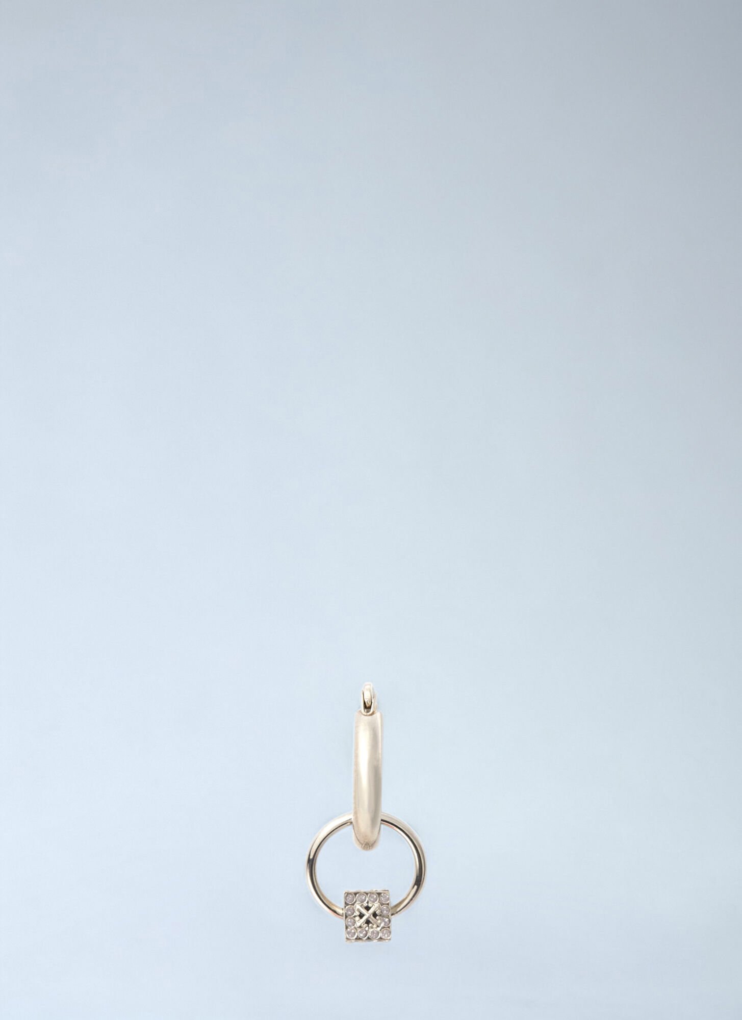 Off-white Mini Dice Single Hoop Earring