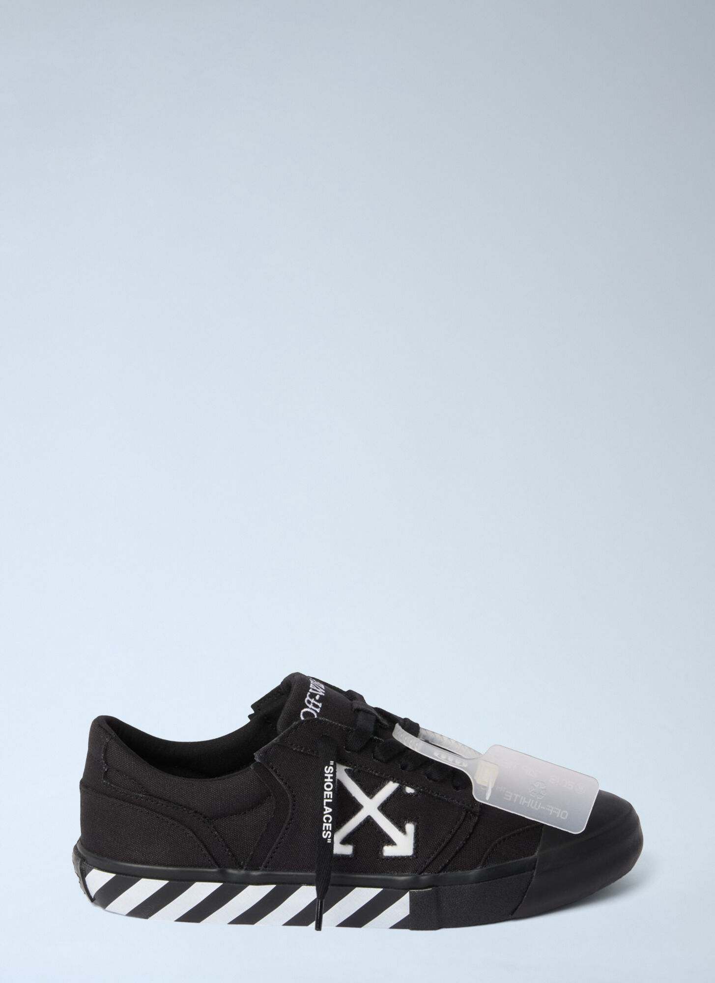 Off-White Men's Black Vulcanized Undercut Sneakers - Man Sneakers Eu - 45