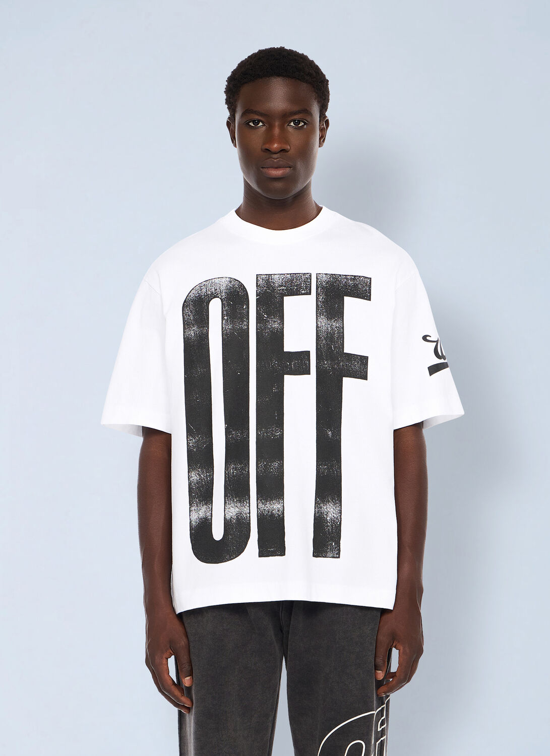 Off-White Big Off Diagonal Skate Logo T-shirt - Man T-shirts White Xxl