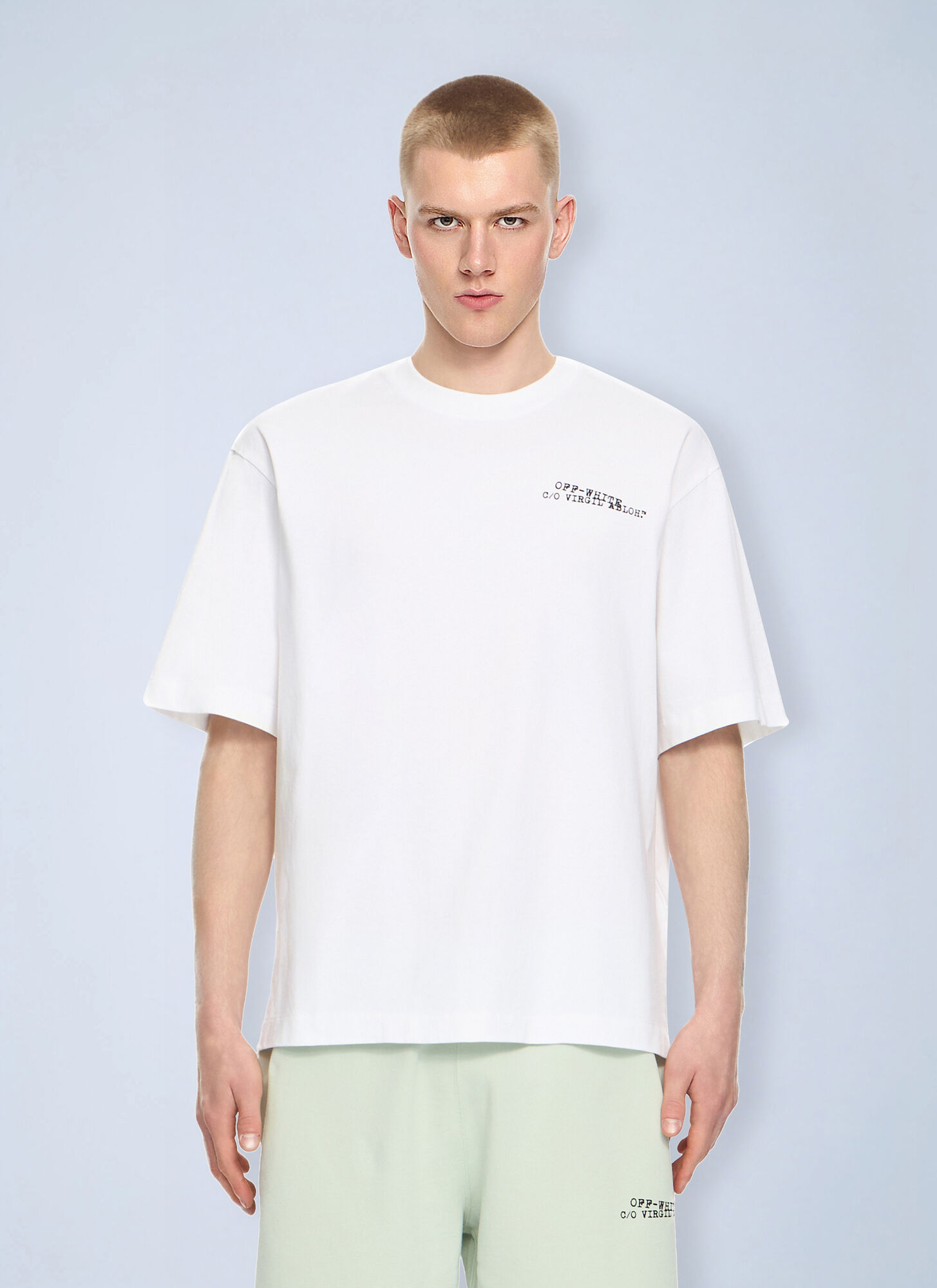 Off-White Type Arrow Skate T-Shirt - Man T-Shirts White L - Immagine 1