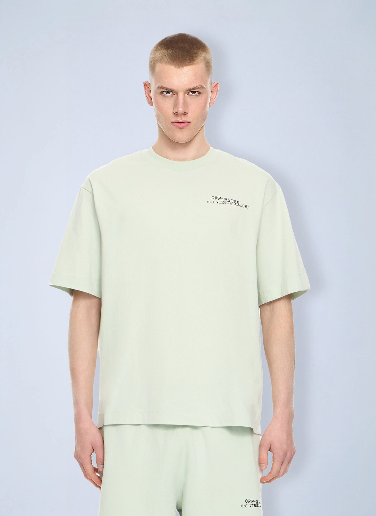 Off-White Type Arrow Skate T-Shirt - Man T-Shirts Green L