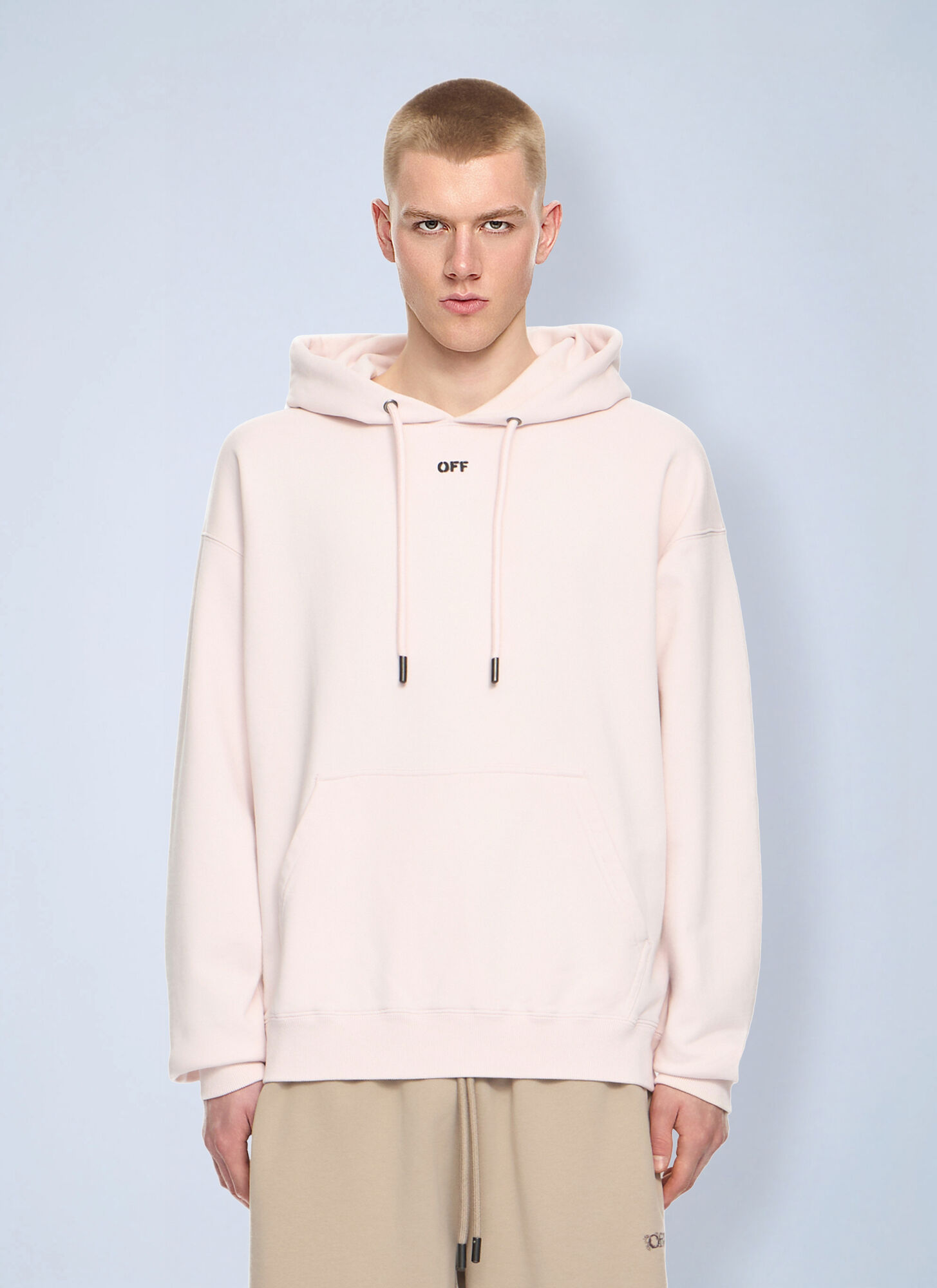Off-White Uomo Marrone - Paint Arrow Skate Hoodie, Size: S