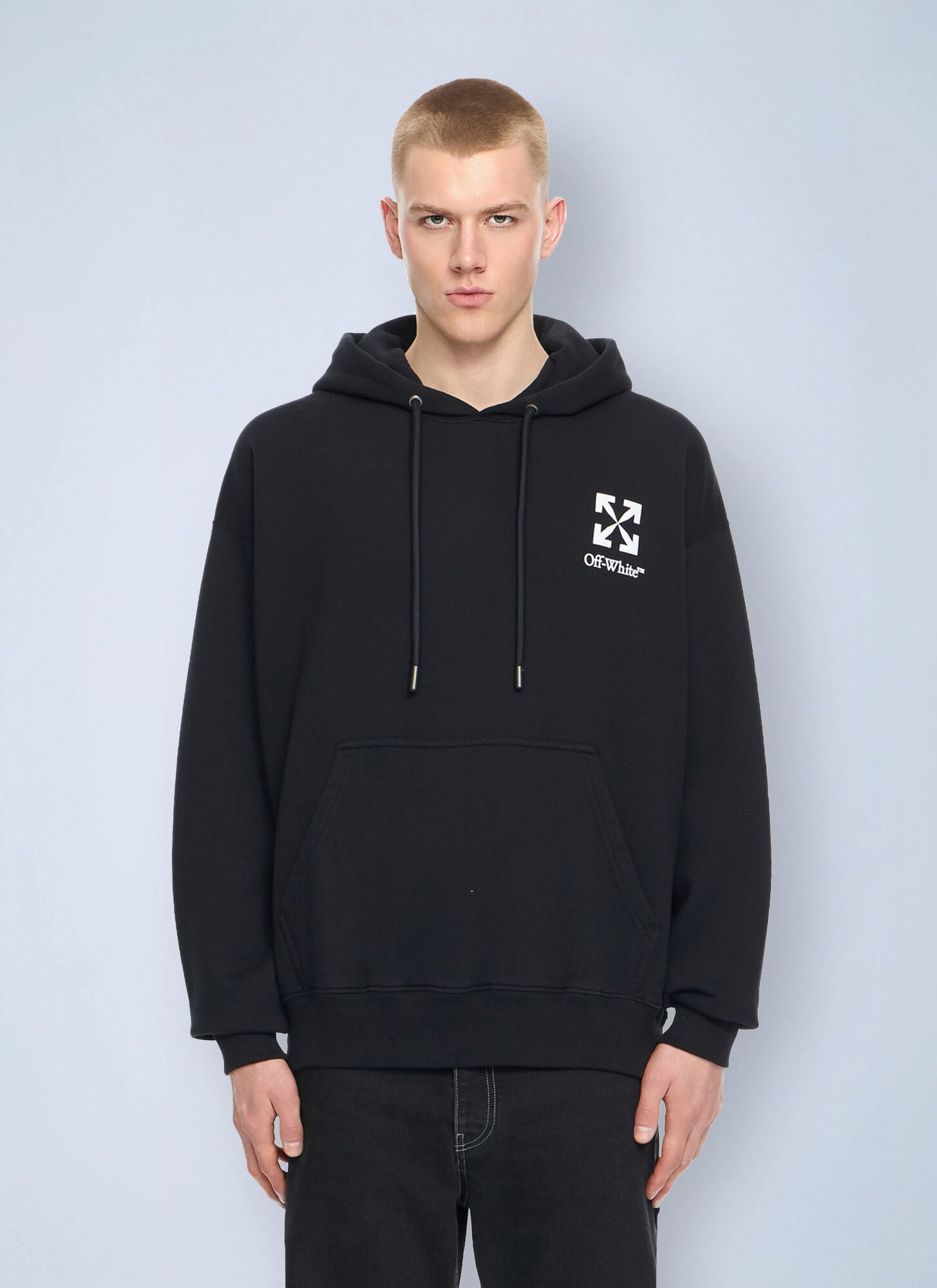 Off-White Small Arrow Skate Hoodie - Man Sweatshirts Black S
