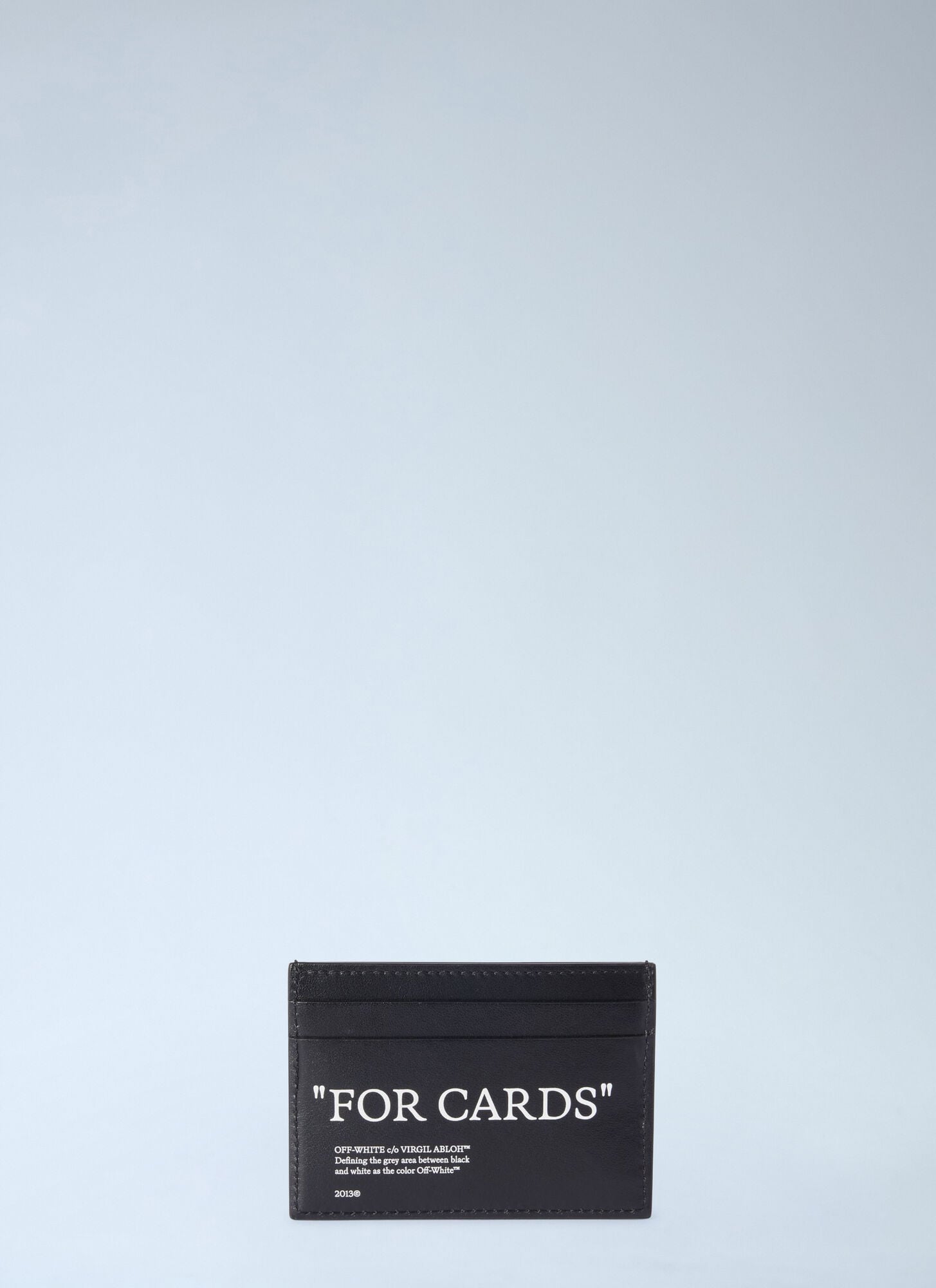 Off-White Quote Card Case - Man Wallets & Cardholders Black One Size