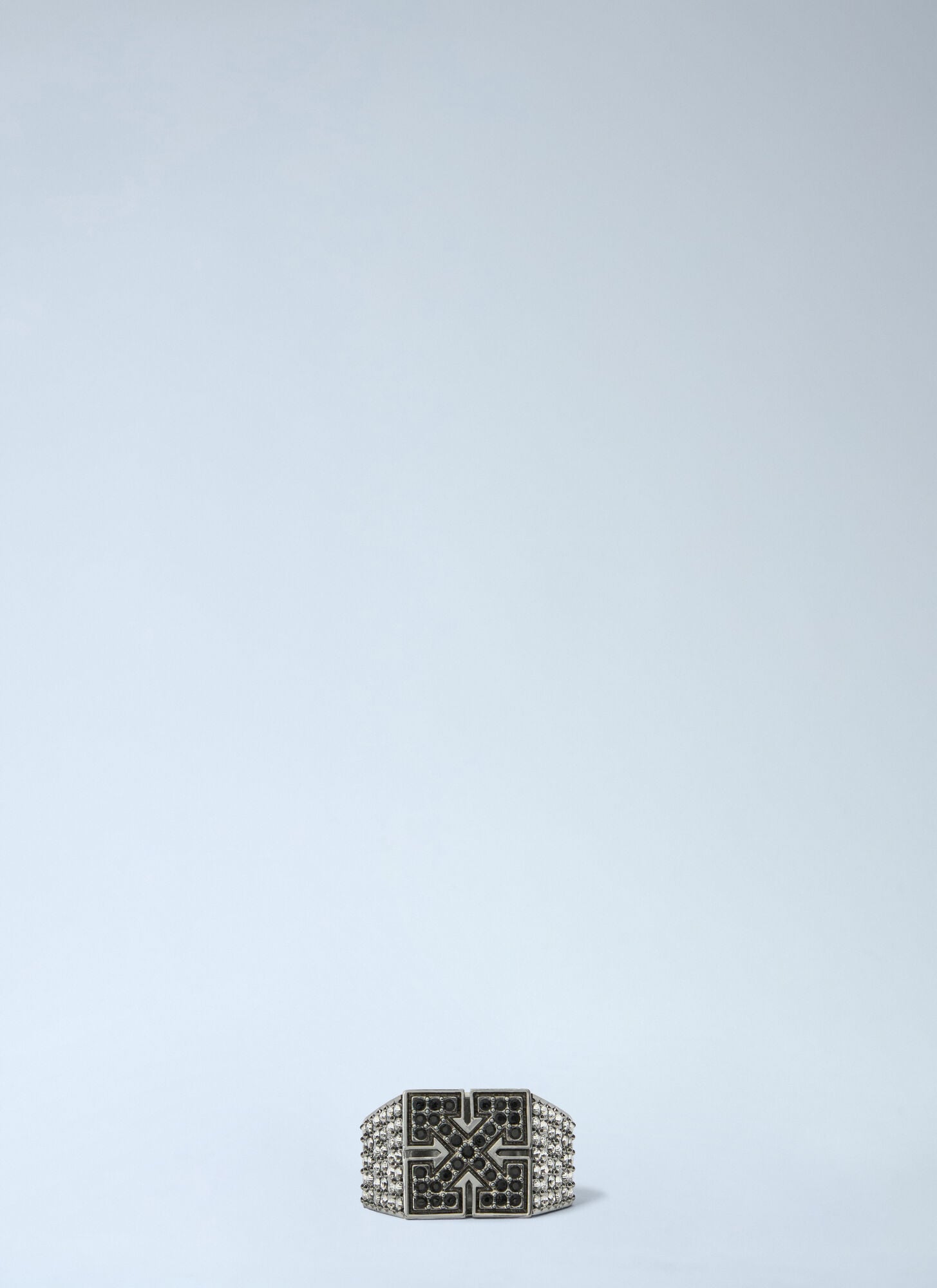 Off-White Bling Strass Ow Ring - Man T-Shirts Grey 62