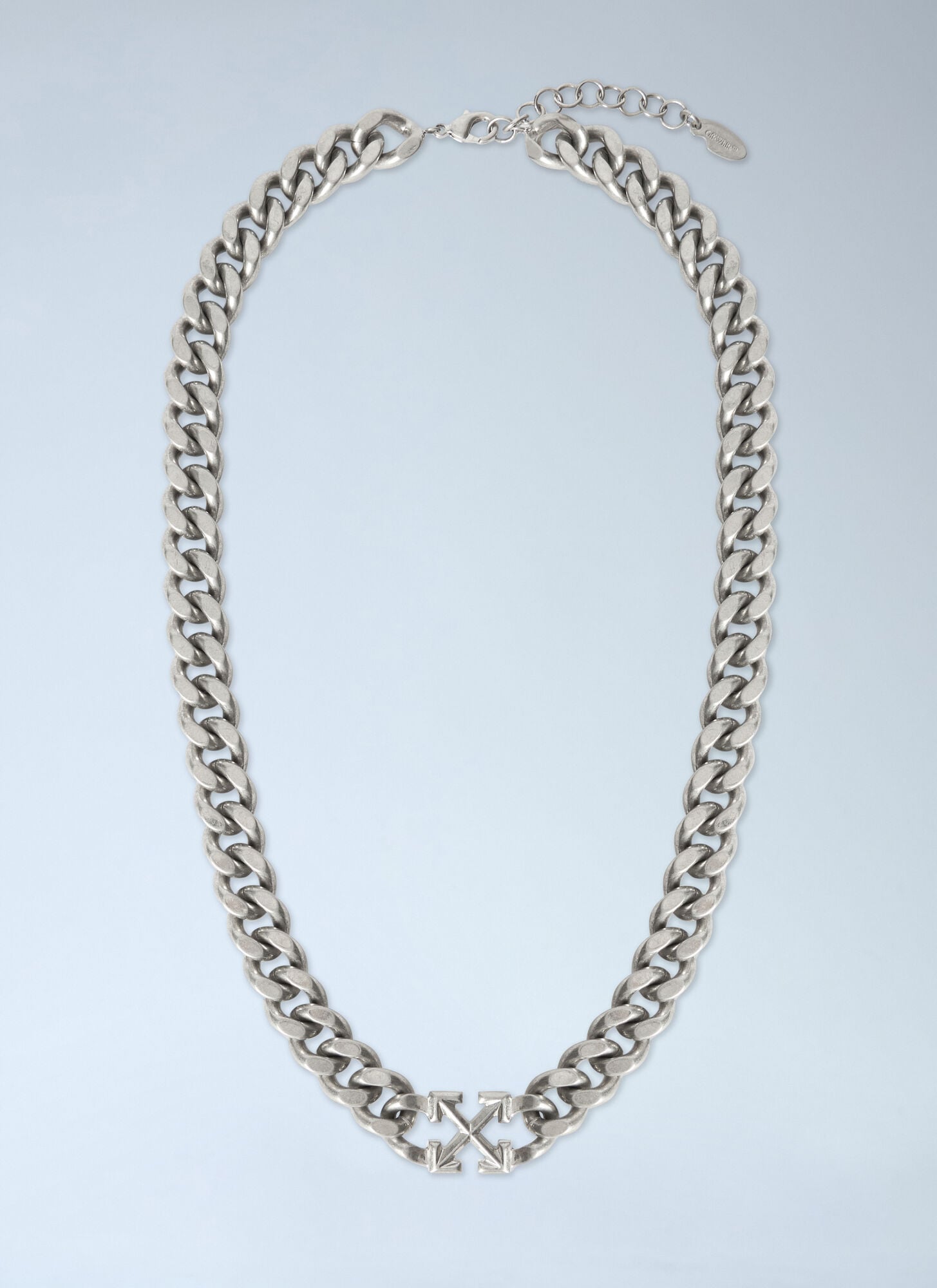 Off-White Arrow Chain Necklace - Man T-Shirts Grey One Size
