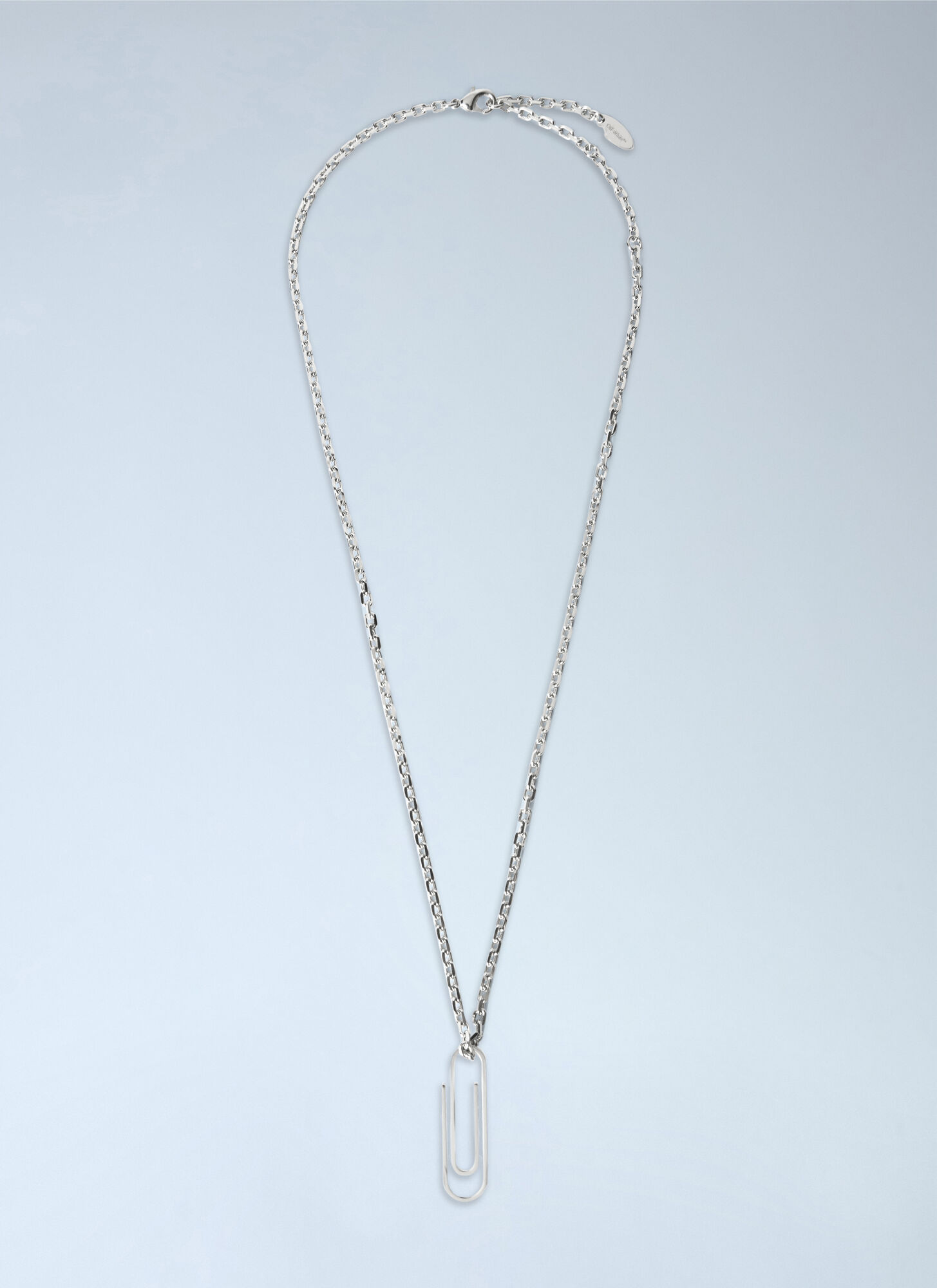 Off-White Paperclip Necklace - Man T-Shirts Grey One Size