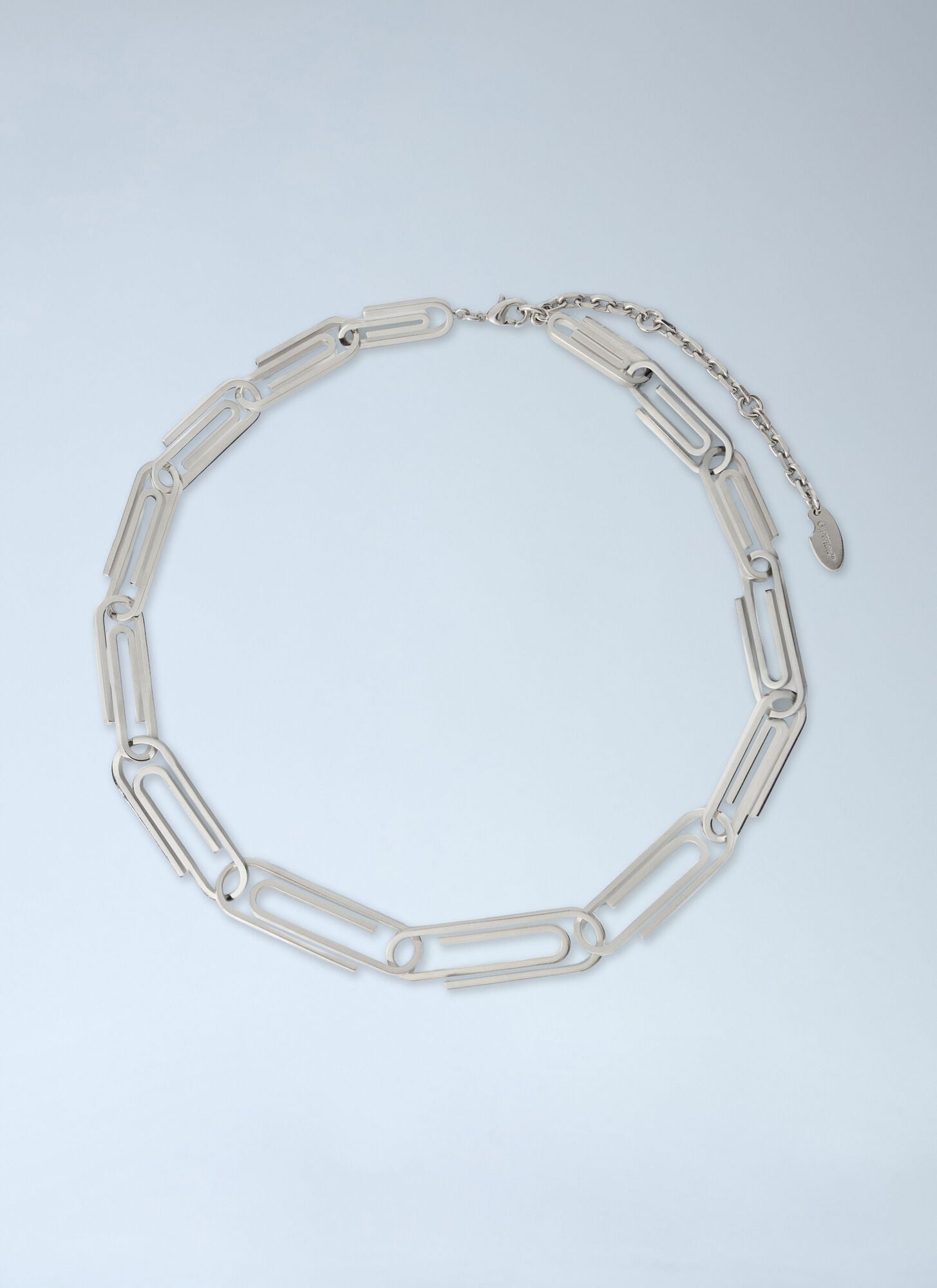 Off-White Paperclip Chain Necklace - Man T-Shirts Grey One Size
