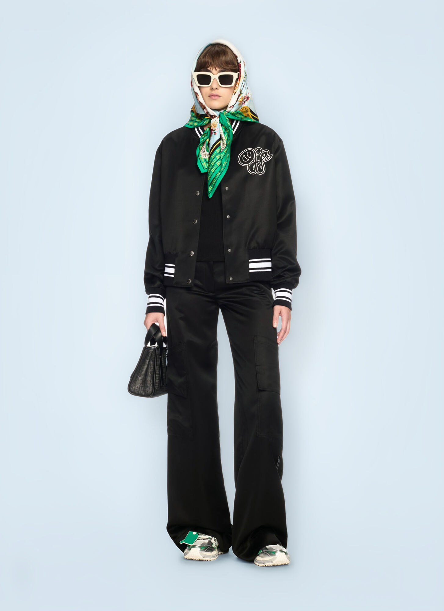 Off-white Off White Women Toybox Satin Cargo Pants