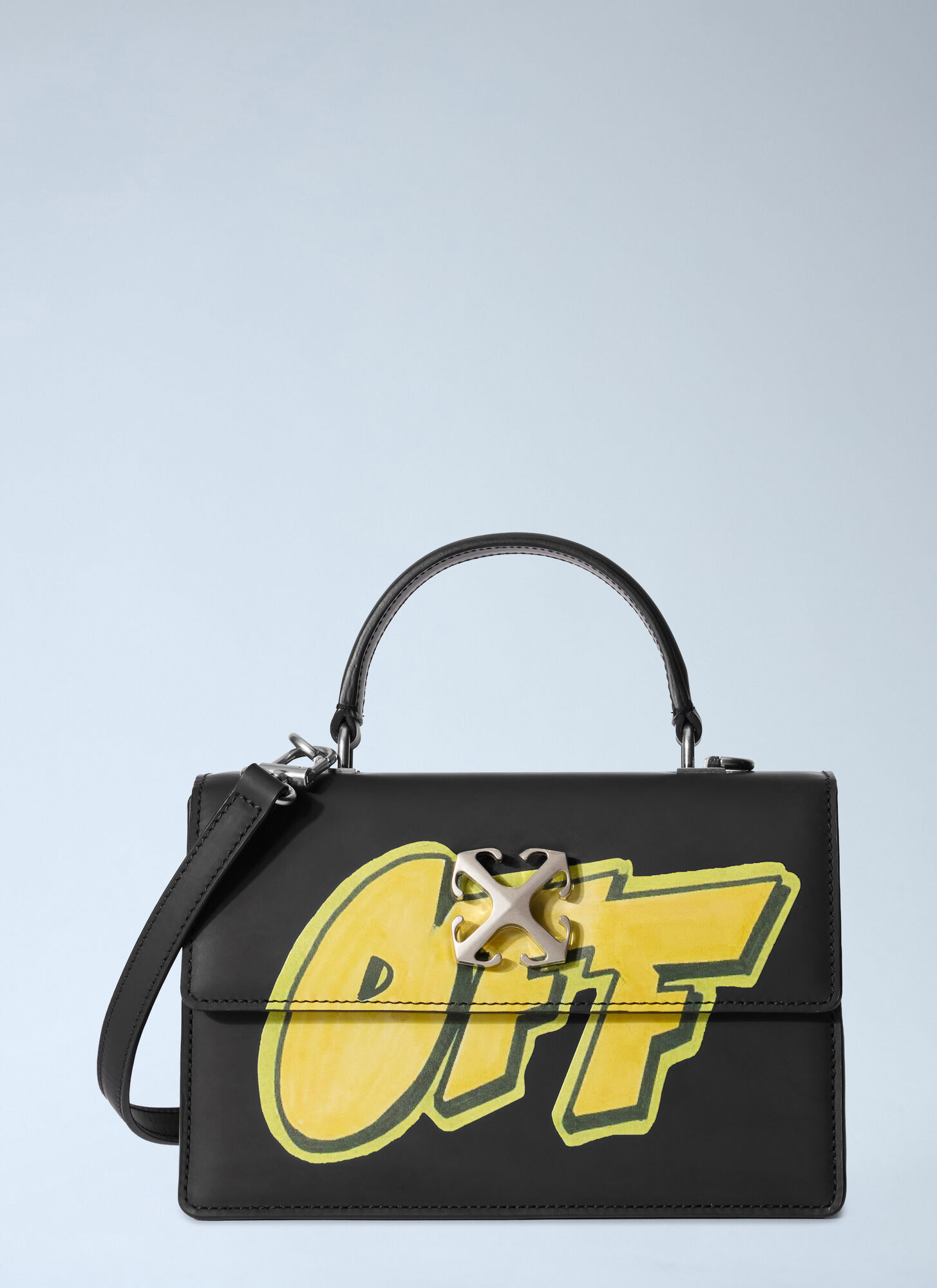 Off-White Off-White Jitney 1.4 Top Handle Bag - Woman Handbags Black One Size　オフホワイト Jitney 1.4 トップ ハンドル バッグ - レディース ハンドバッグ ブラック フ