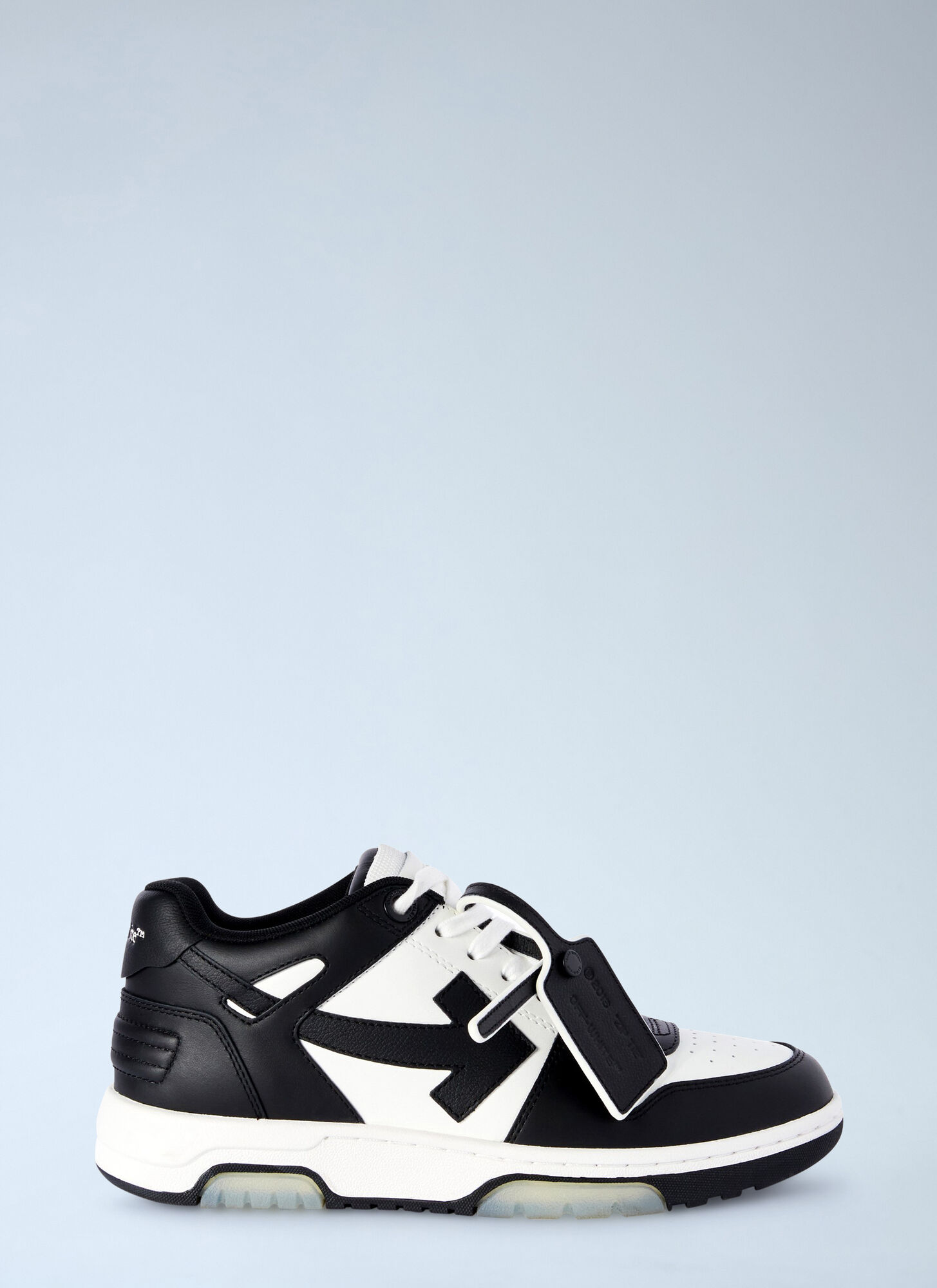 Off-White Women's Black Out Of Office Calf Leather Sneakes - Woman Sneakers Eu - 37