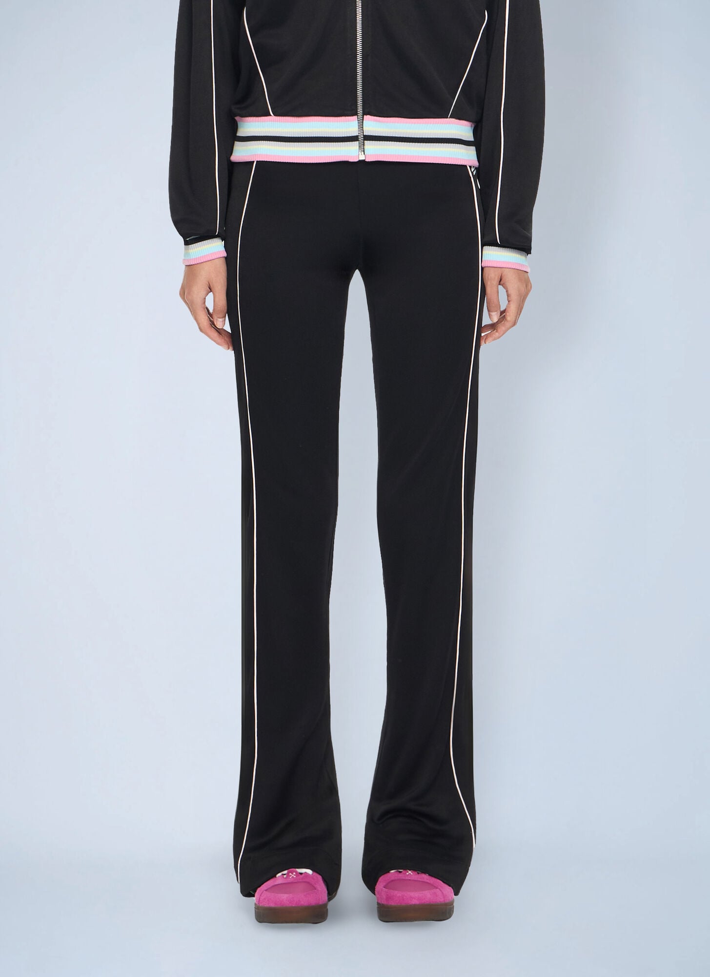 Off-White Fluid Track Slim Pants - Woman Pants Black It - 42
