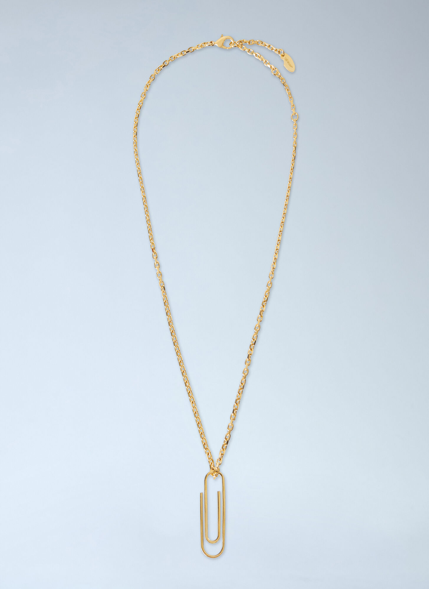 Off-White Donna Grigio Paperclip Necklace - Woman T-Shirts One Size