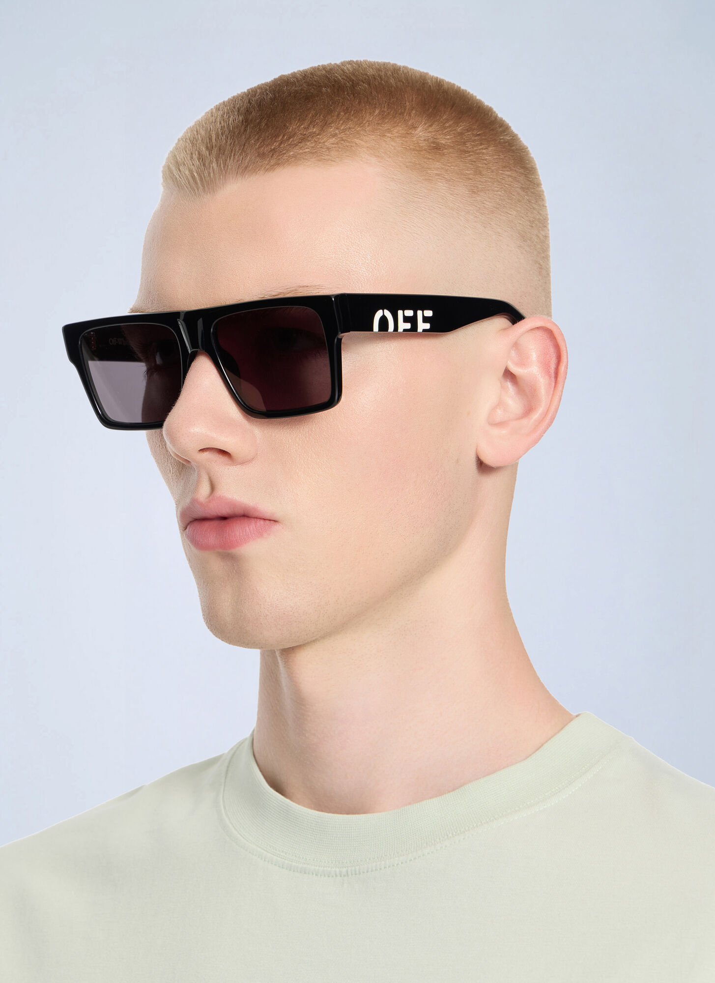 Off-White Casper Dark Grey Lens Sunglasses - Sunglasses Black One Size