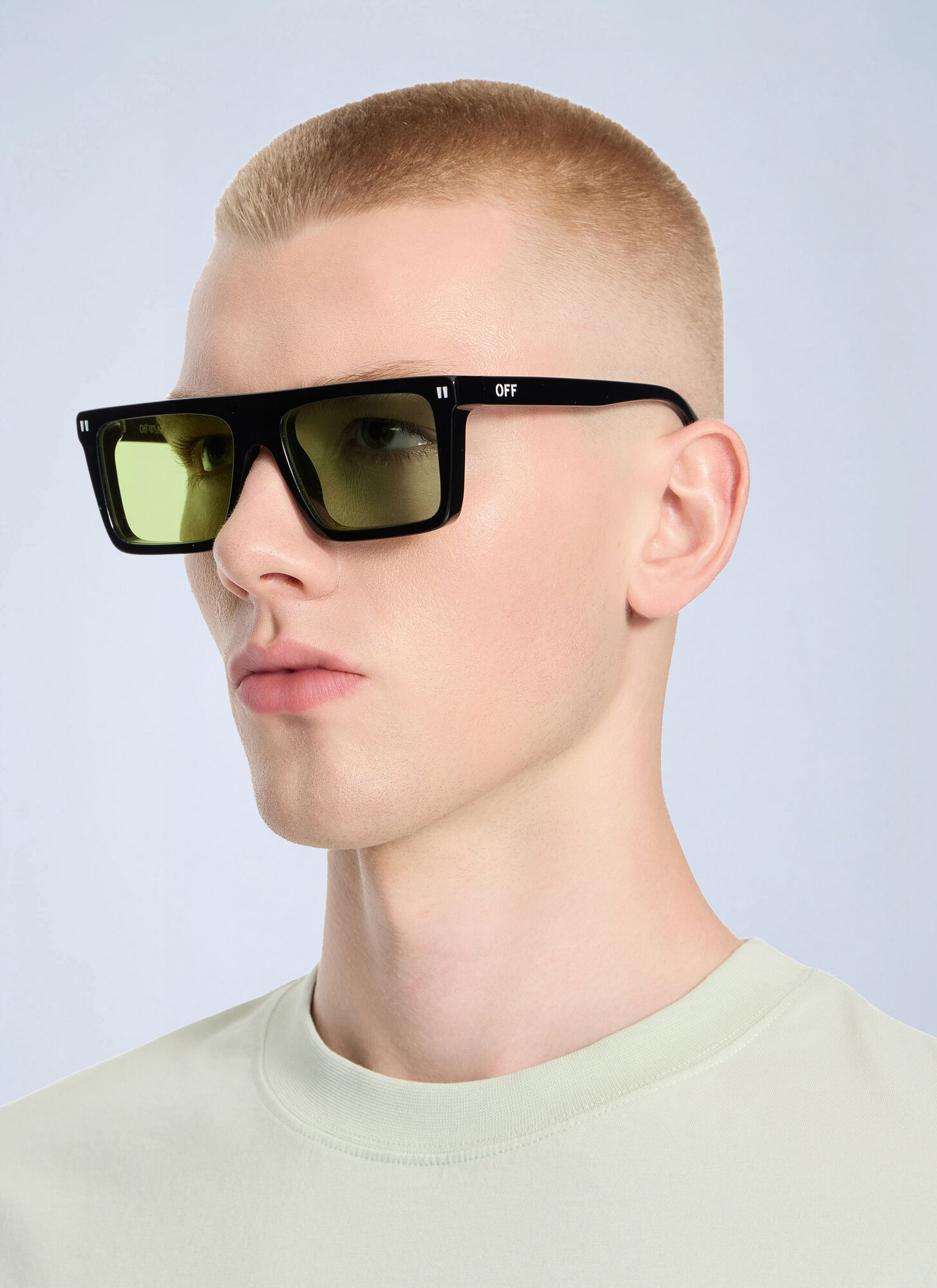 Off-White Bridgeport Green Lens Sunglasses - Sunglasses Multicolor One Size