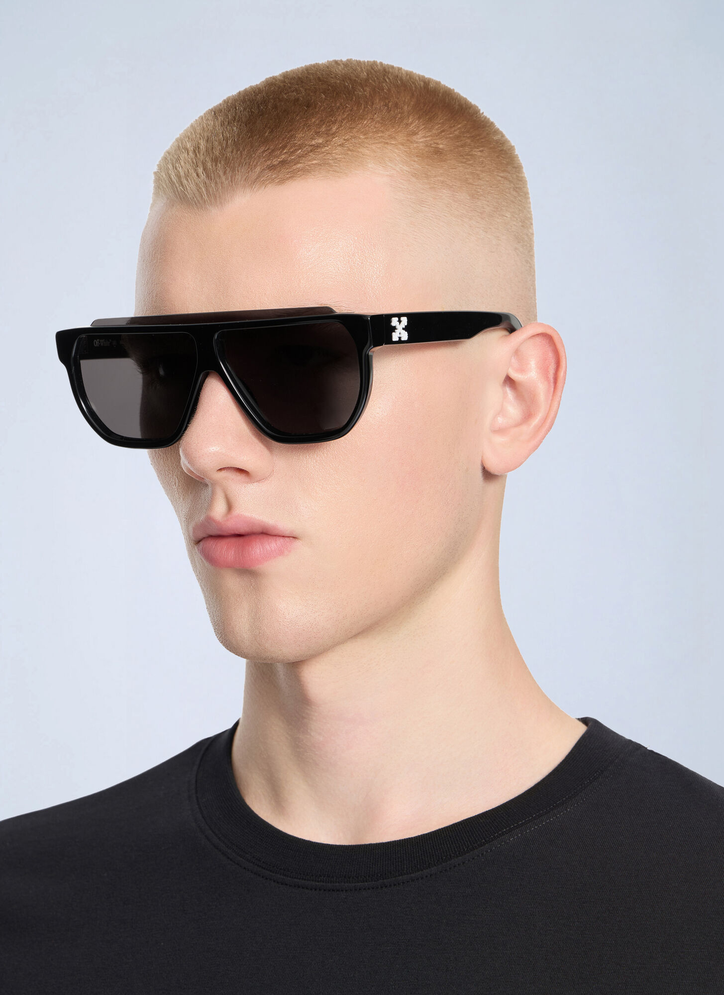 Off-White Unisex Nero Earth Dark Grey Lens Sunglasses - Sunglasses One Size