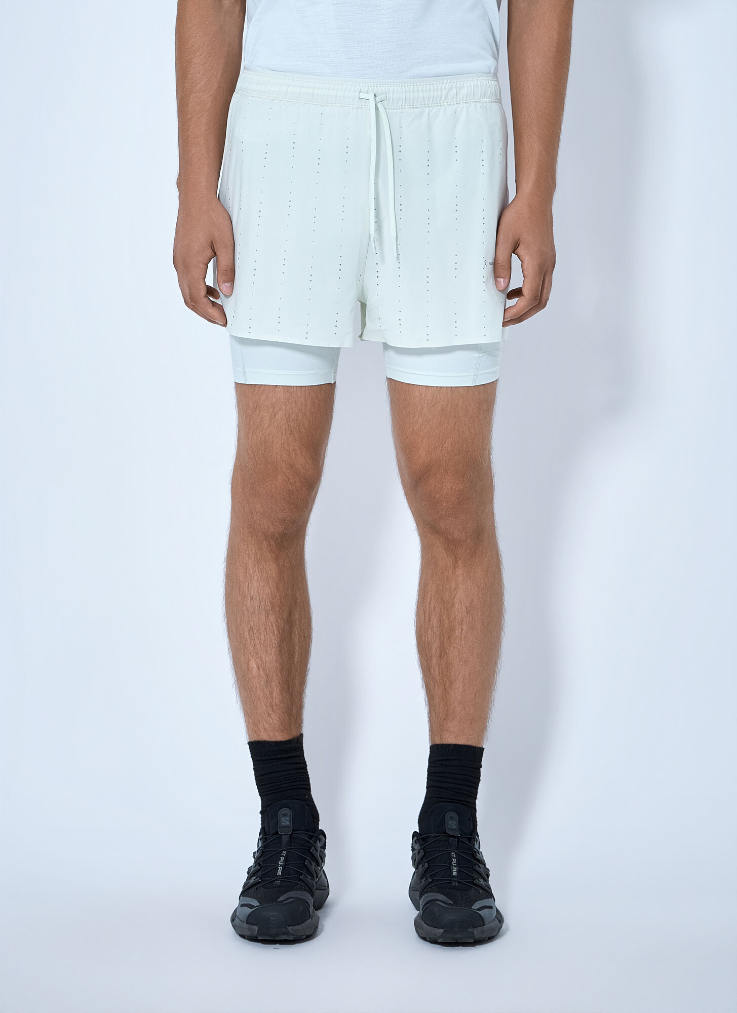 On X Paf Men's White Zero 2-In-1 Shorts - Man Shorts Xl - Image 1