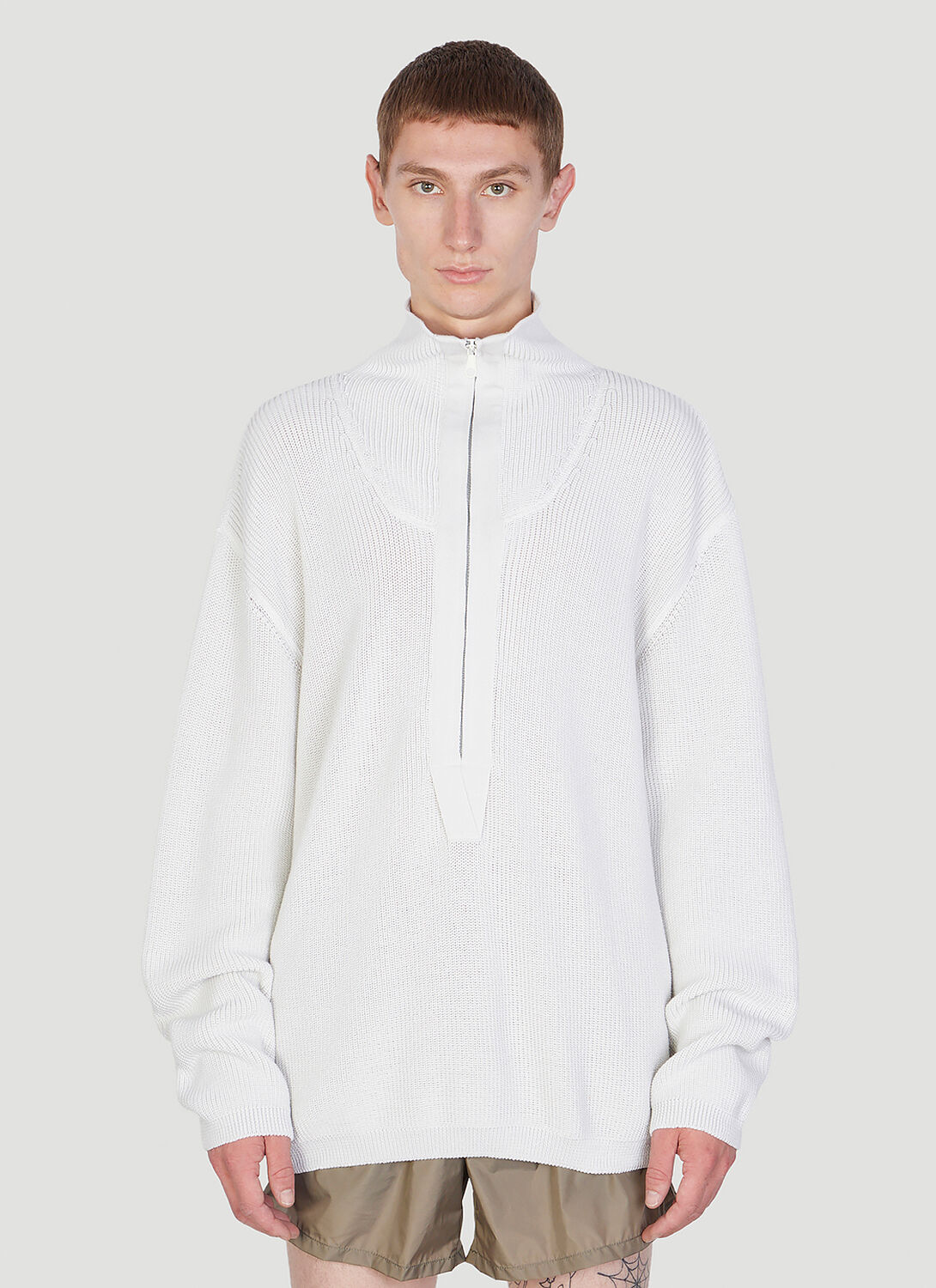 Our Legacy Anorak Sweater In White