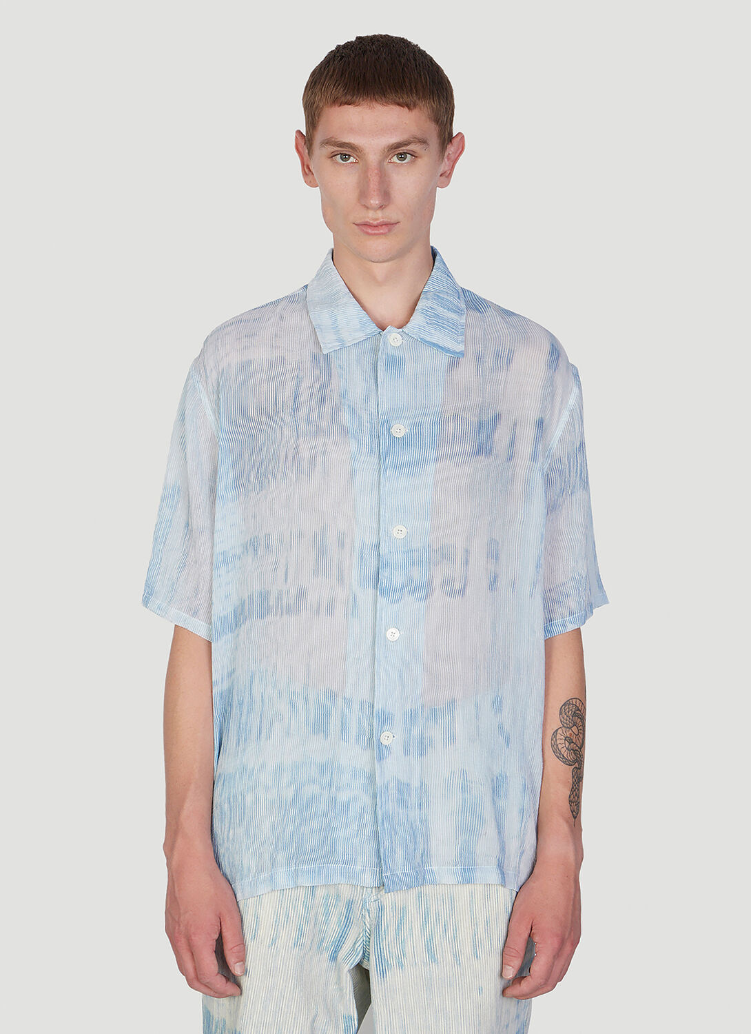 Shop Our Legacy Brush Stroke Shirt In Blue