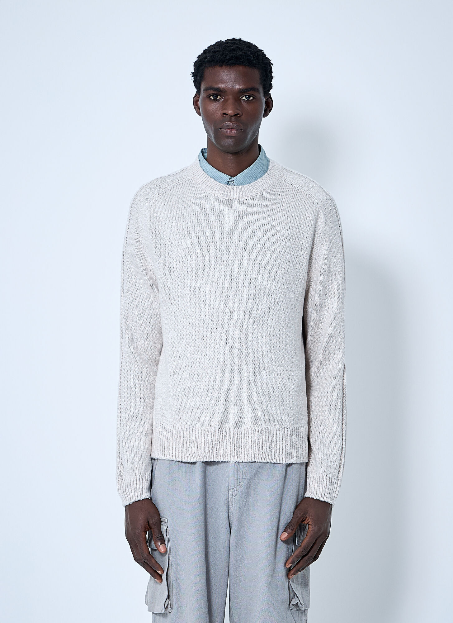 Our Legacy Round Neck Sweater Raglan Sleeves In Beige