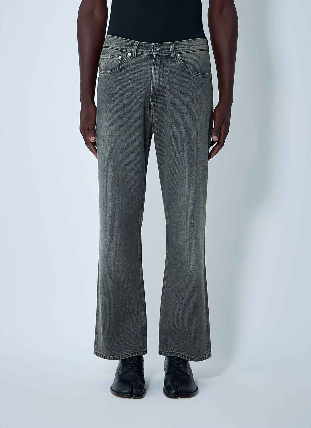 Our Legacy Third Cut Faded Straight Jeans In Gray