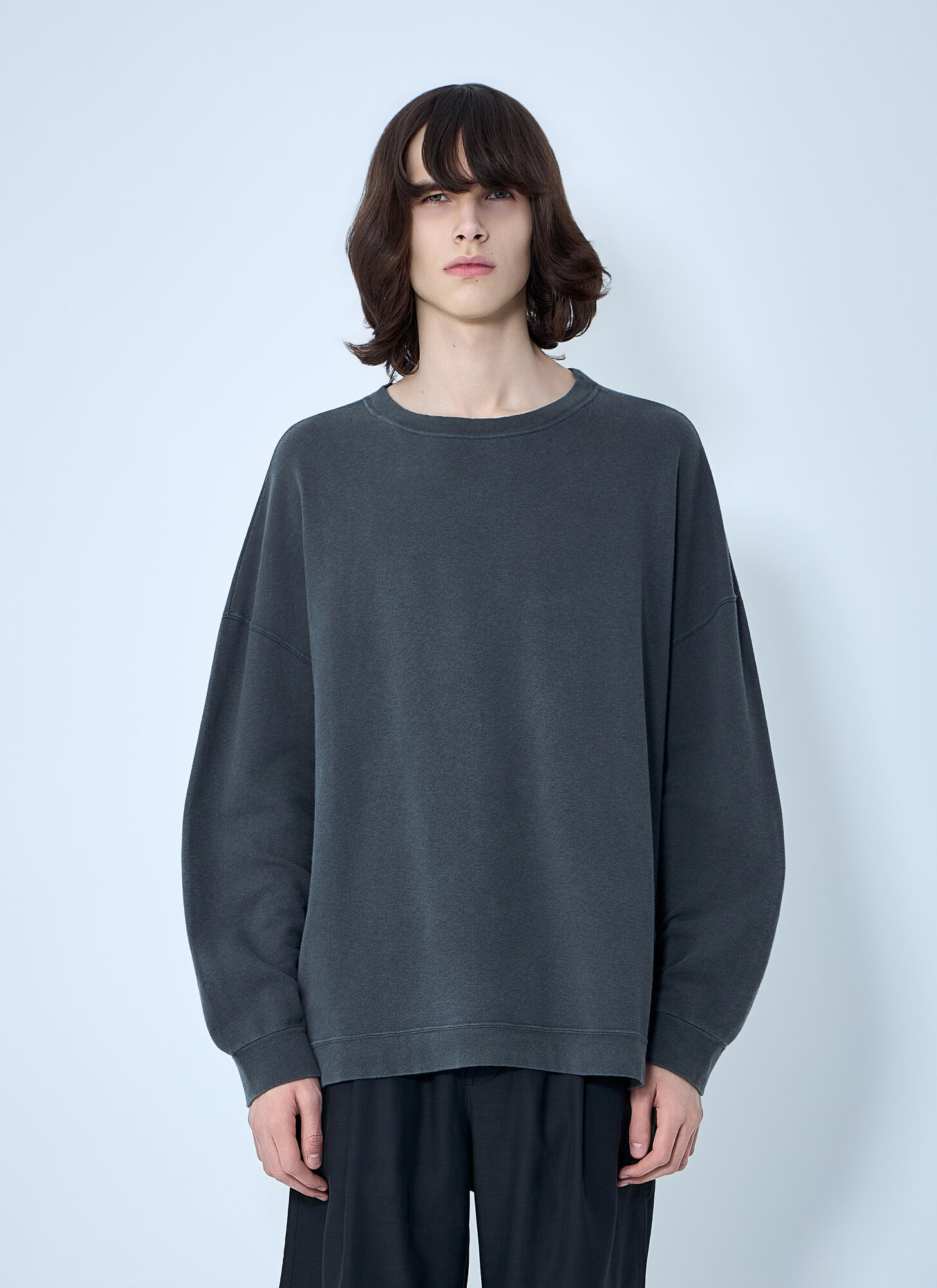 Our Legacy Men's Grey Washed Oversized Sweatshirt - Man Sweatshirts Eu - 54