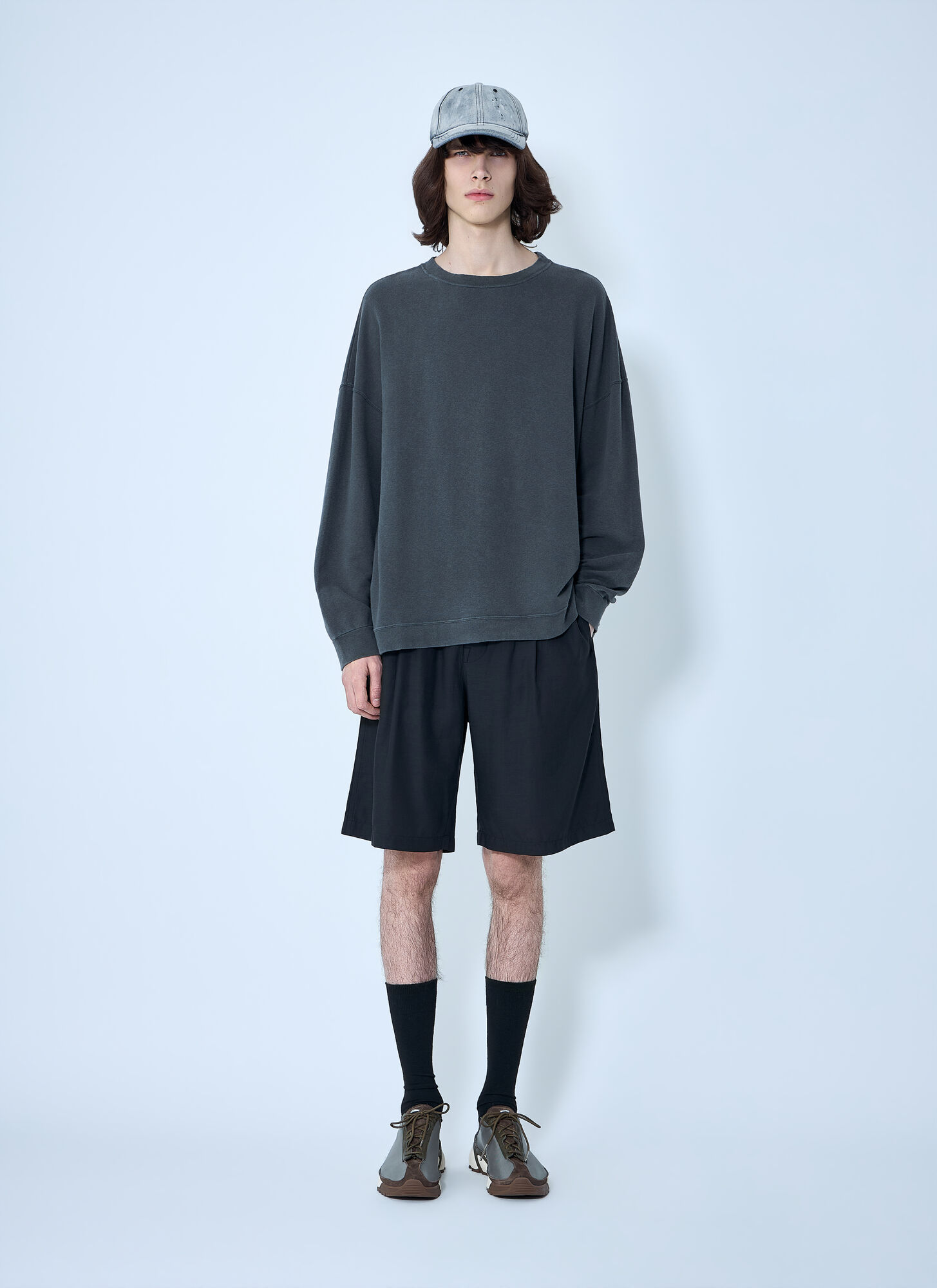  Our Legacy Our Legacy Washed Oversized Sweatshirt - Mann Sweatshirts Grey Eu - 52 