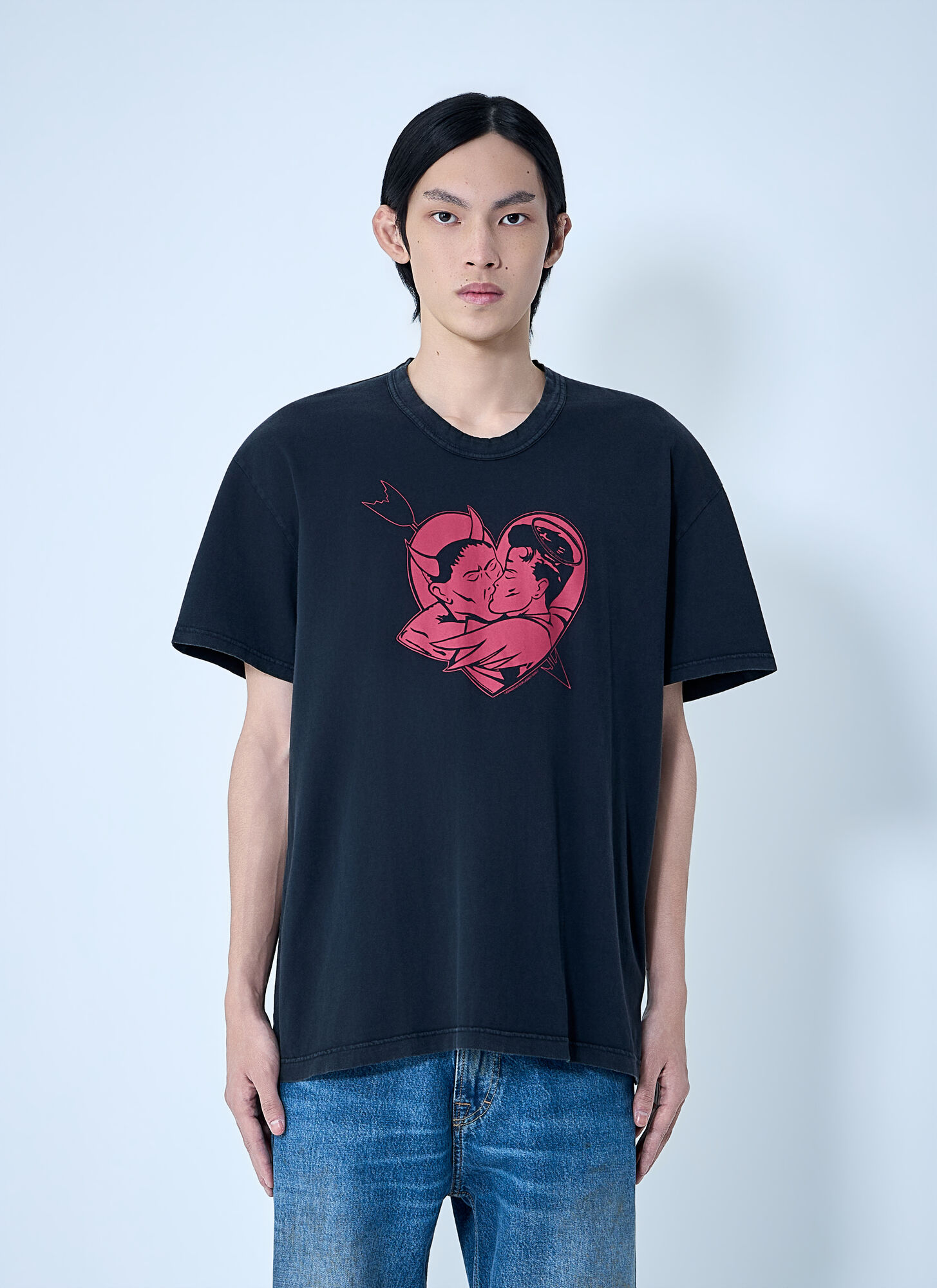 Our Legacy , T-Shirts, Male, Black, L, Crew-Neck Short Sleeve T-Shirt - Image 4