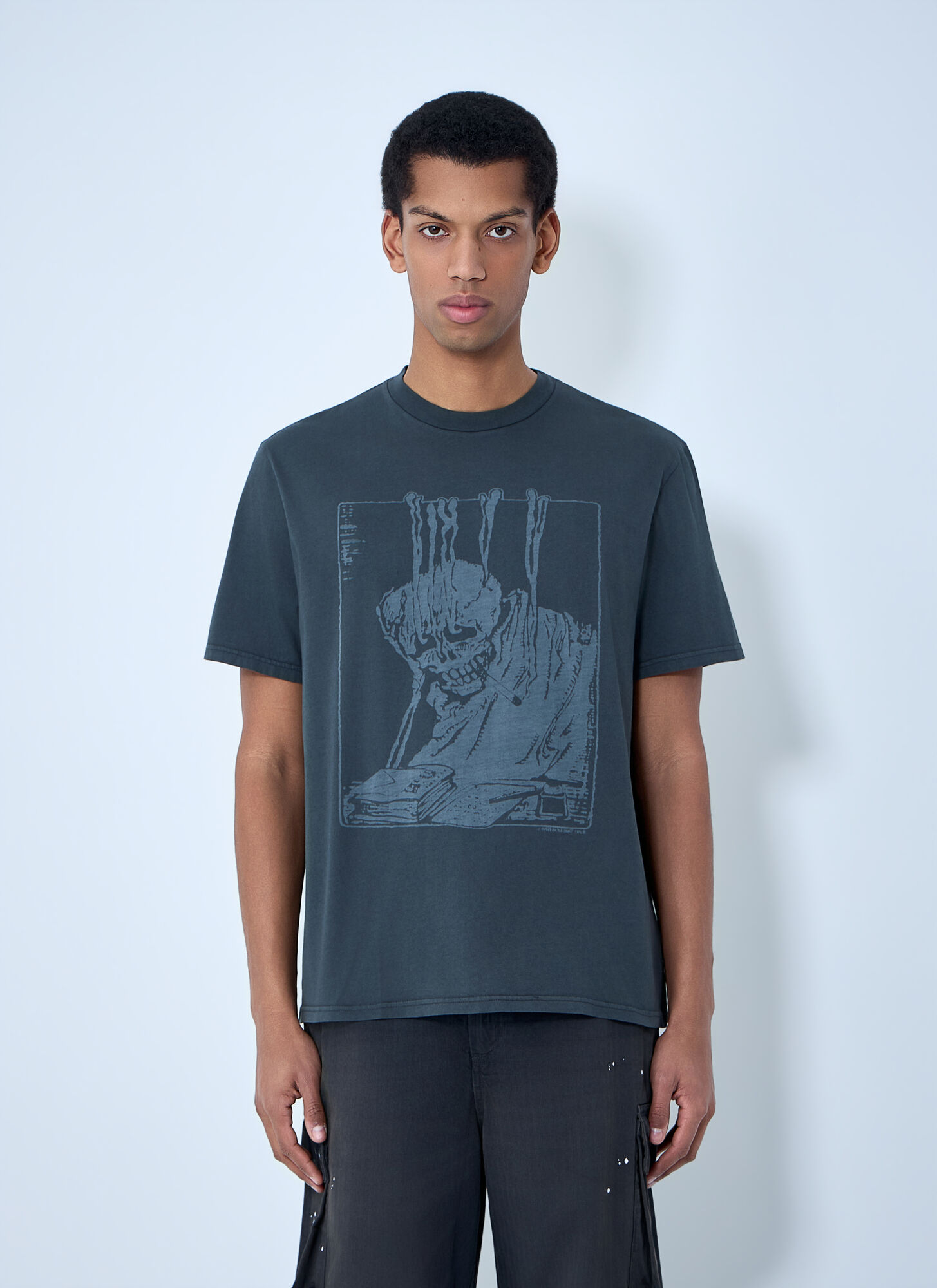 Our Legacy Men's Grey Box T-Shirt - Man T-Shirts Eu - 50