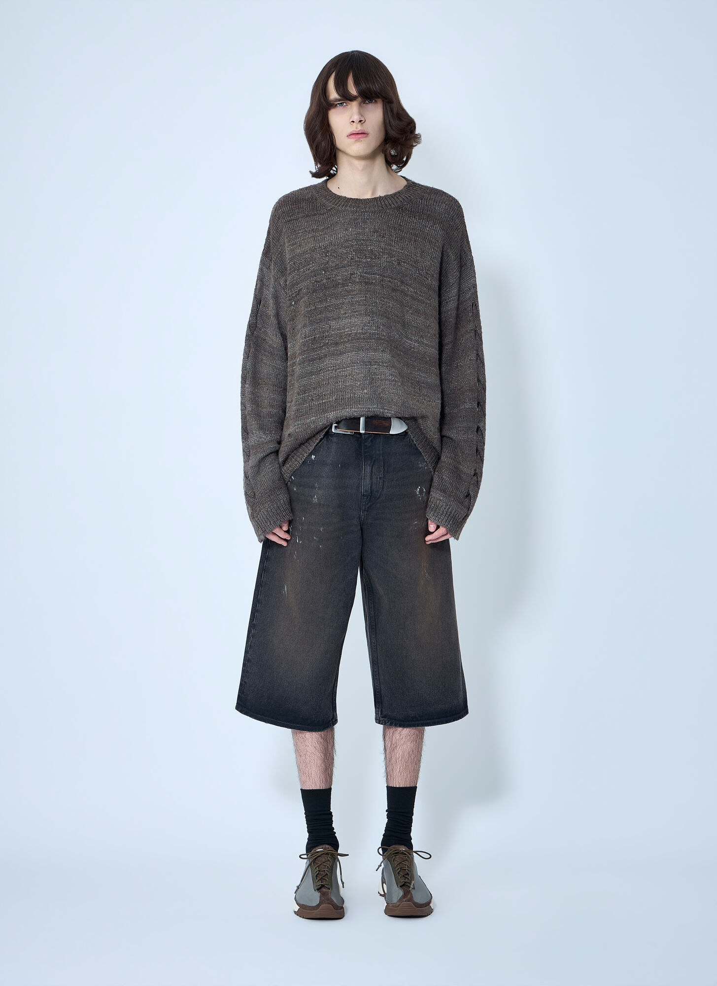  Our Legacy Our Legacy Popover Roundneck Sweater - Mann Strick Brown Eu - 50 