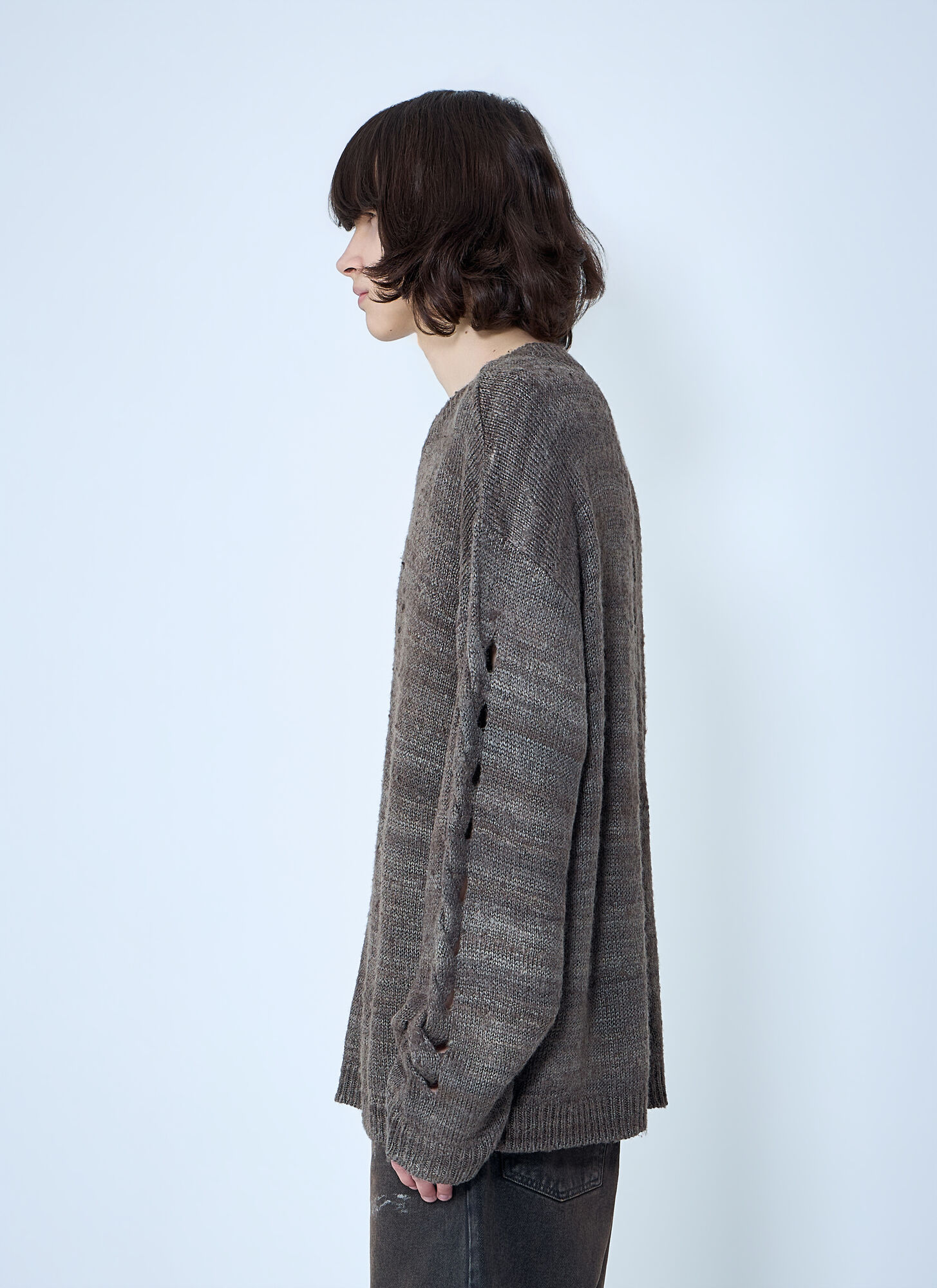  Our Legacy Our Legacy Popover Roundneck Sweater - Mann Strick Brown Eu - 50 
