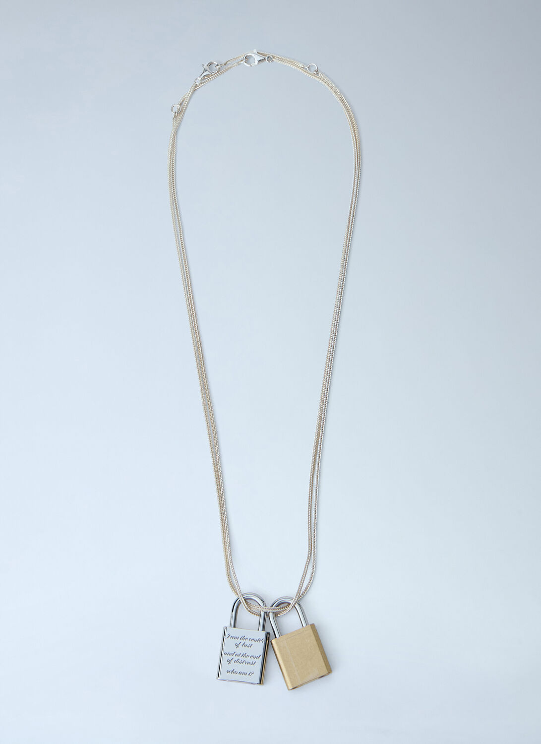 Our Legacy Riddle Padlock-detail Necklace - Man Jewellery Gold One Size