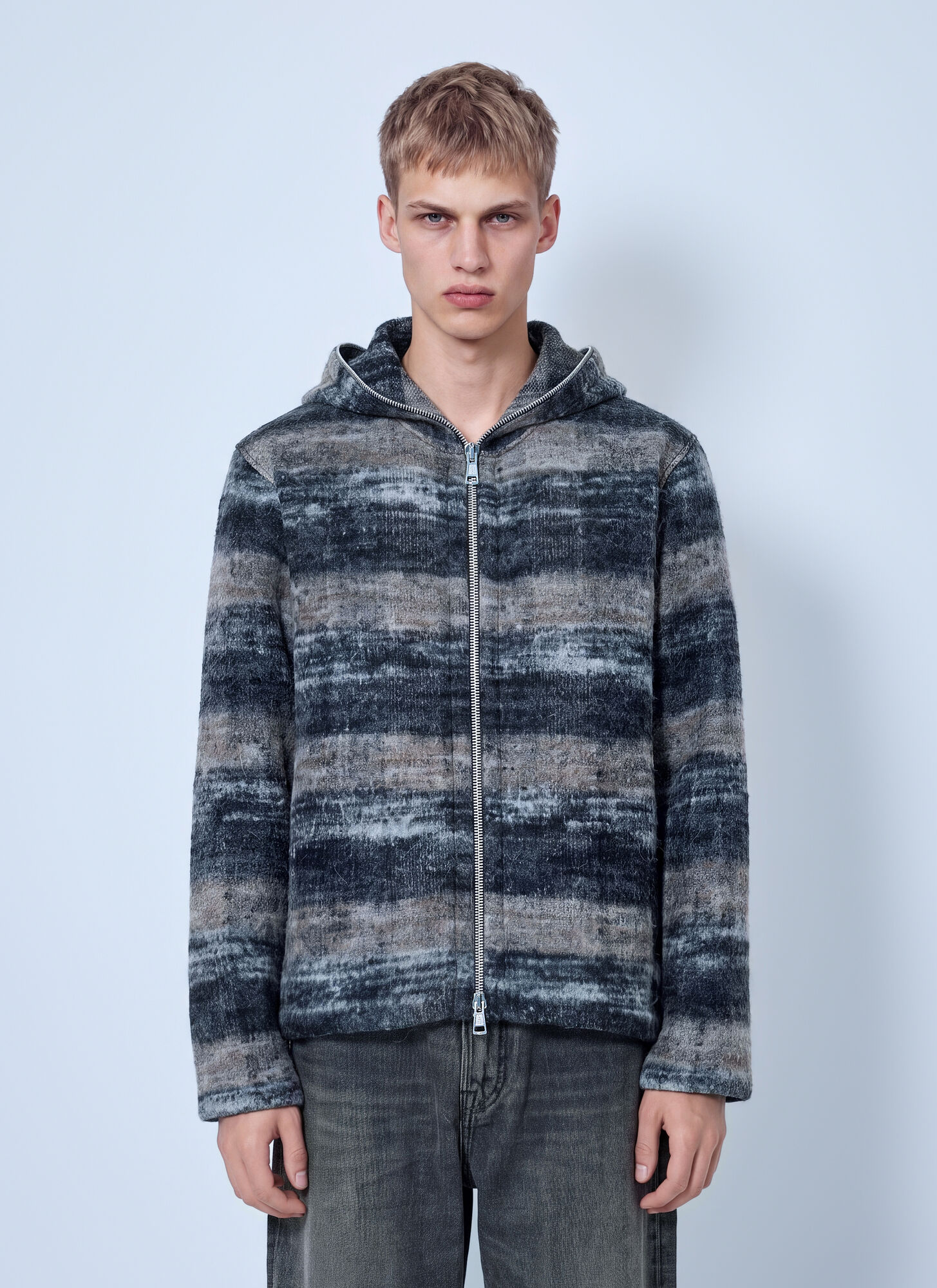 Our Legacy , Cardigans, Male, Brown, M, Full Zip Hood - Image 3