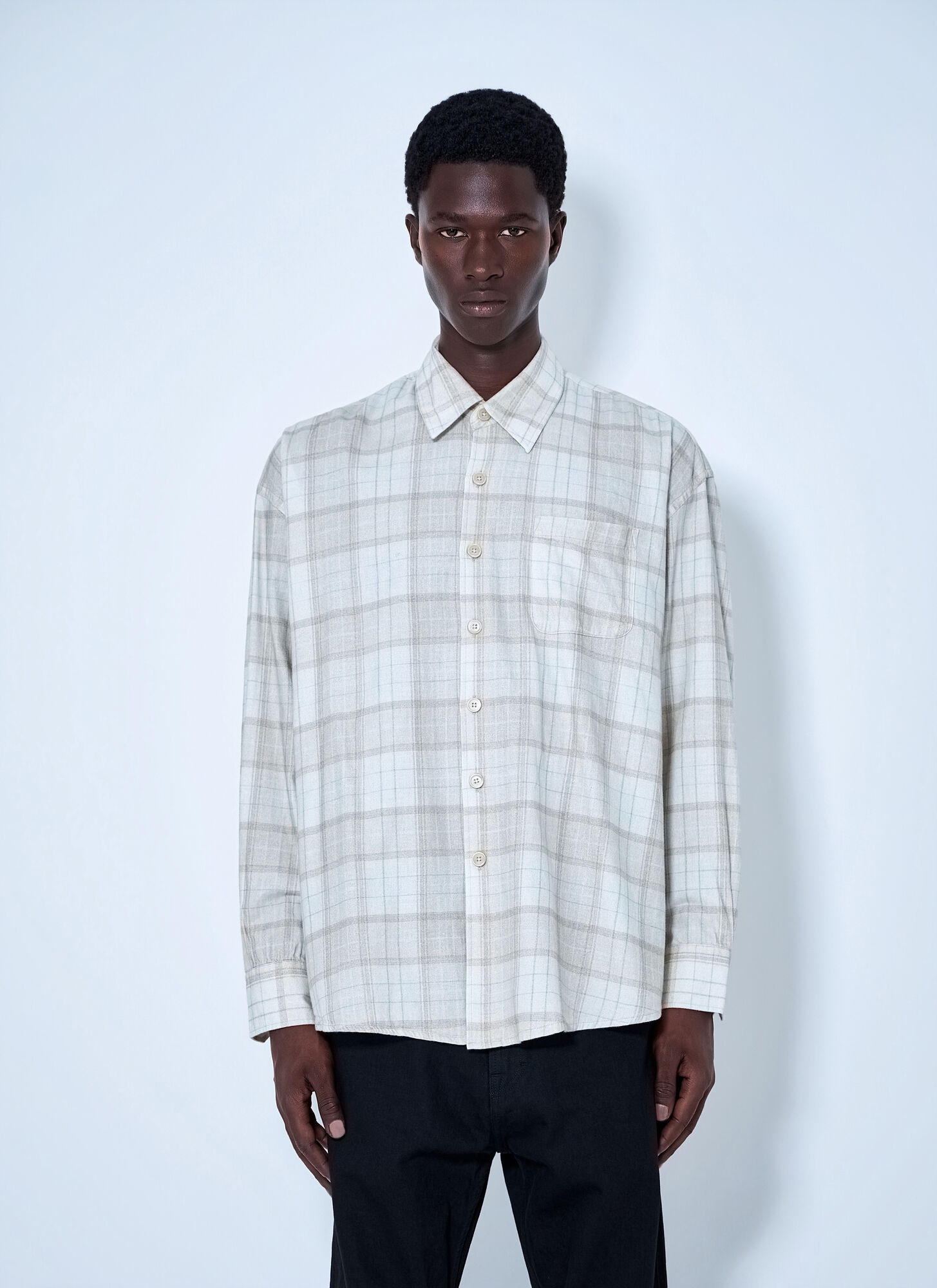 Our Legacy Men's Cream Borrowed Shirt - Man Shirts Eu - 52