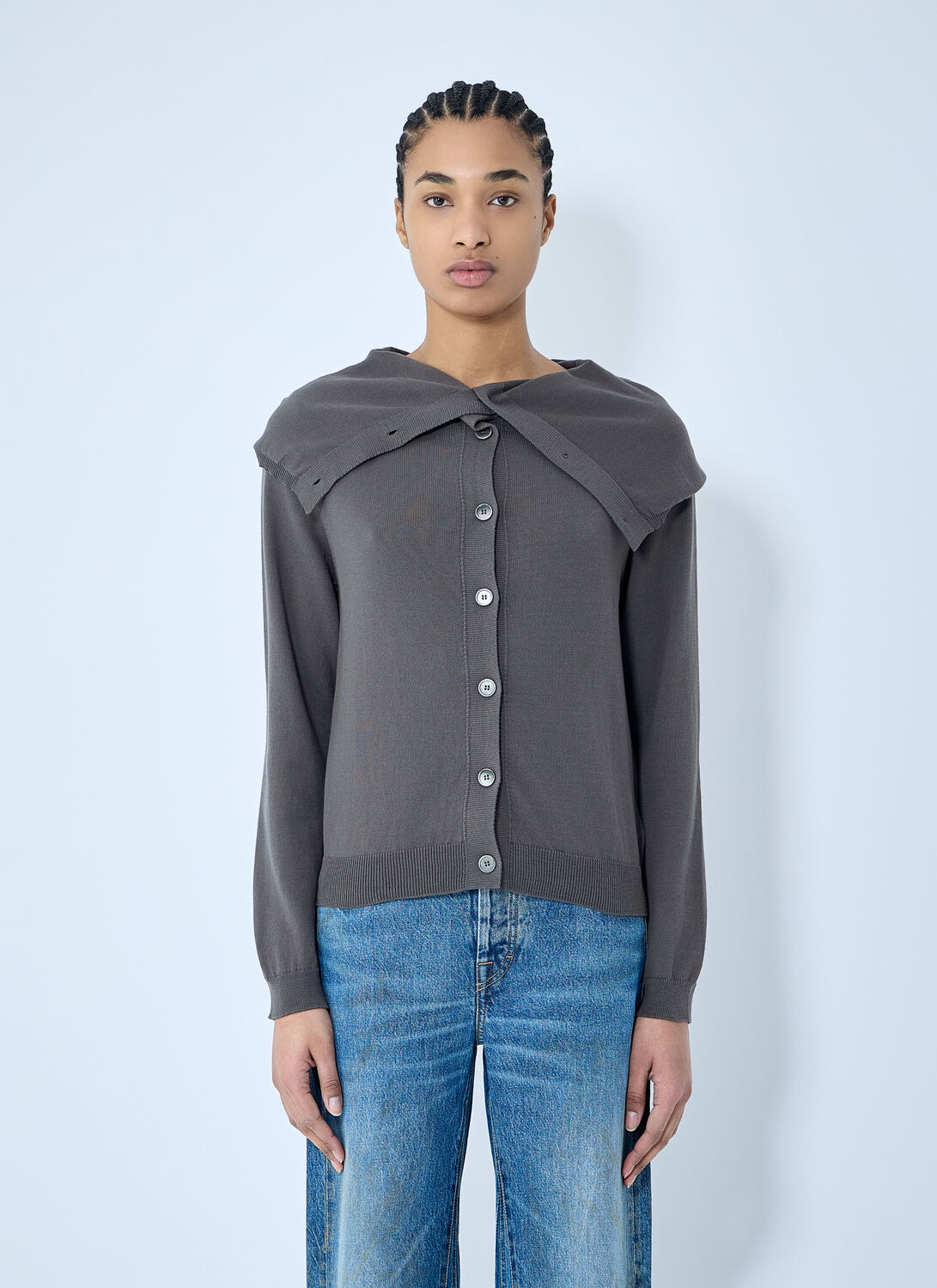 Shop Our Legacy Open Cardigan In Grey