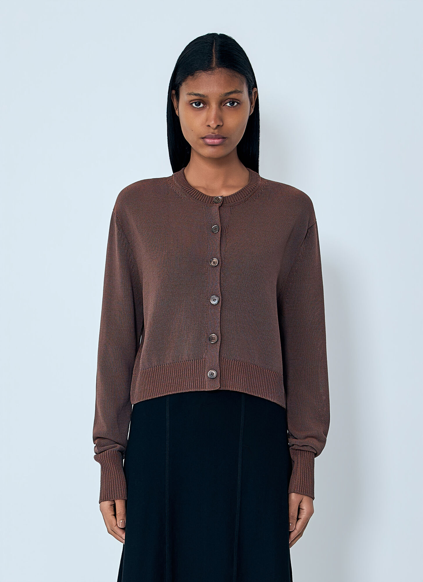 Our Legacy Women's Brown Mirco Cardigan - Woman Knitwear Fr - 36