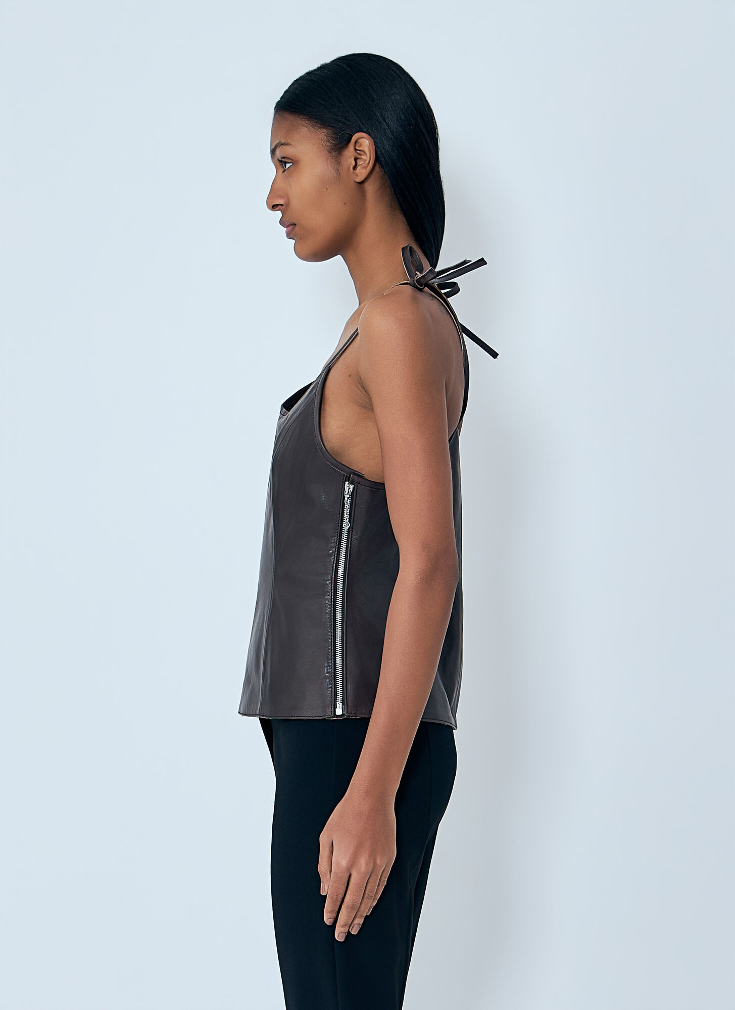  Our Legacy Our Legacy String Leather Tank Top - Frau Tops Brown Fr - 36 