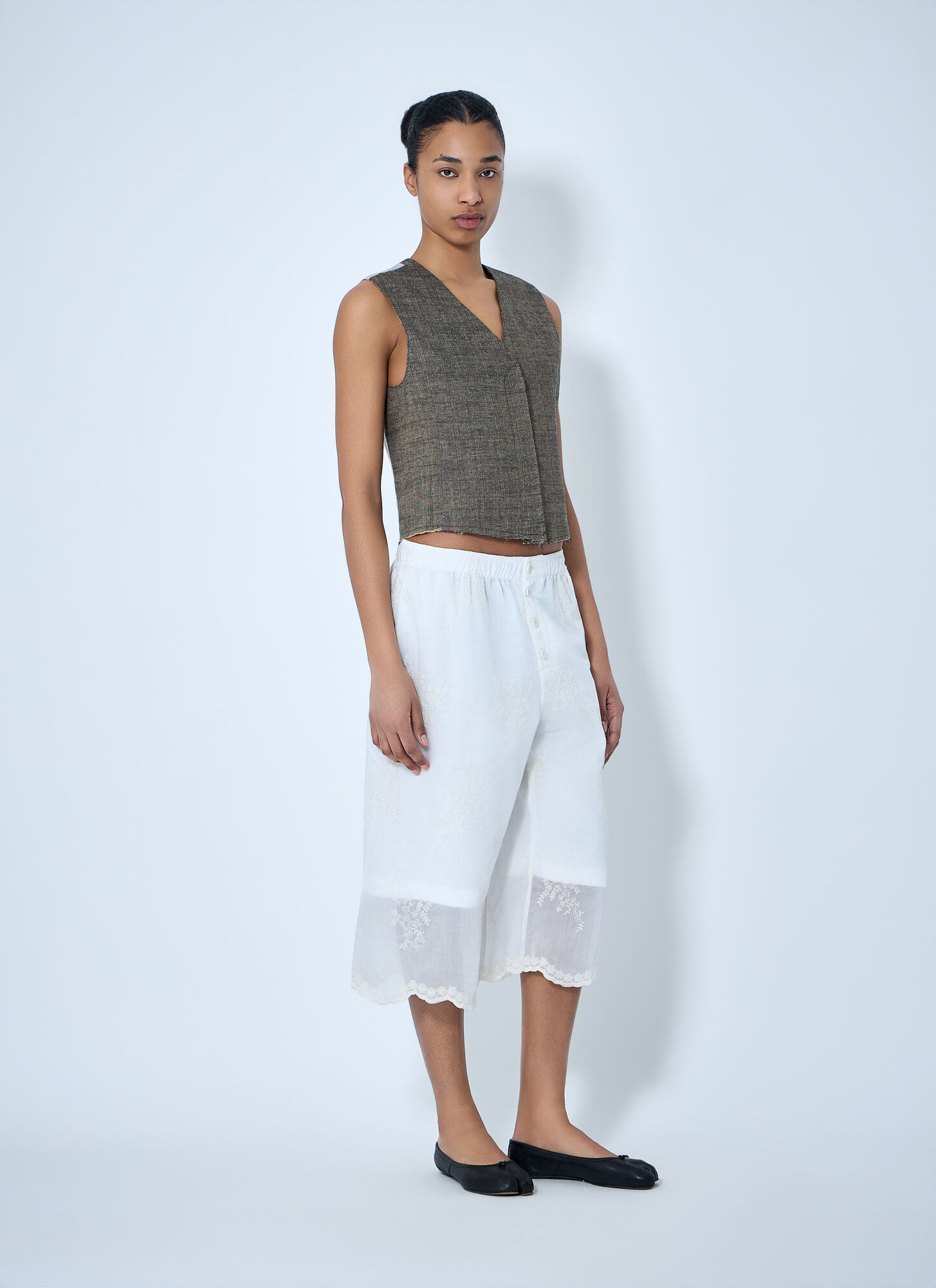  Our Legacy Our Legacy Frill Shorts  - Frau Shorts White Fr - 34 