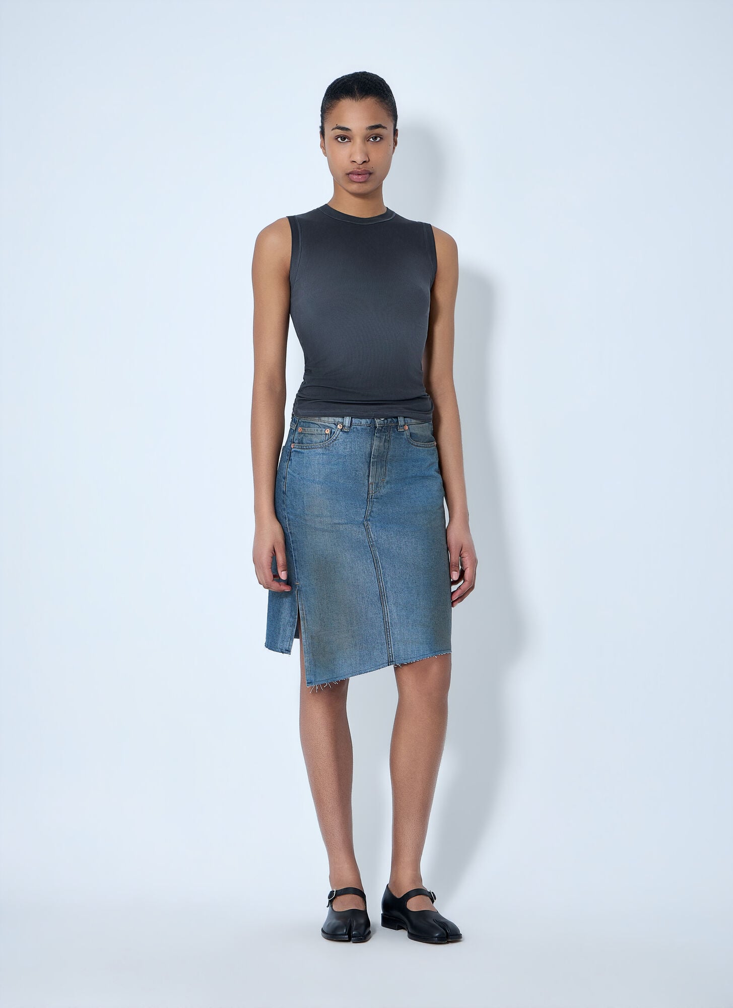  Our Legacy Our Legacy Asymmetric Denim Skirt - Frau Röcke Blue Fr - 36 