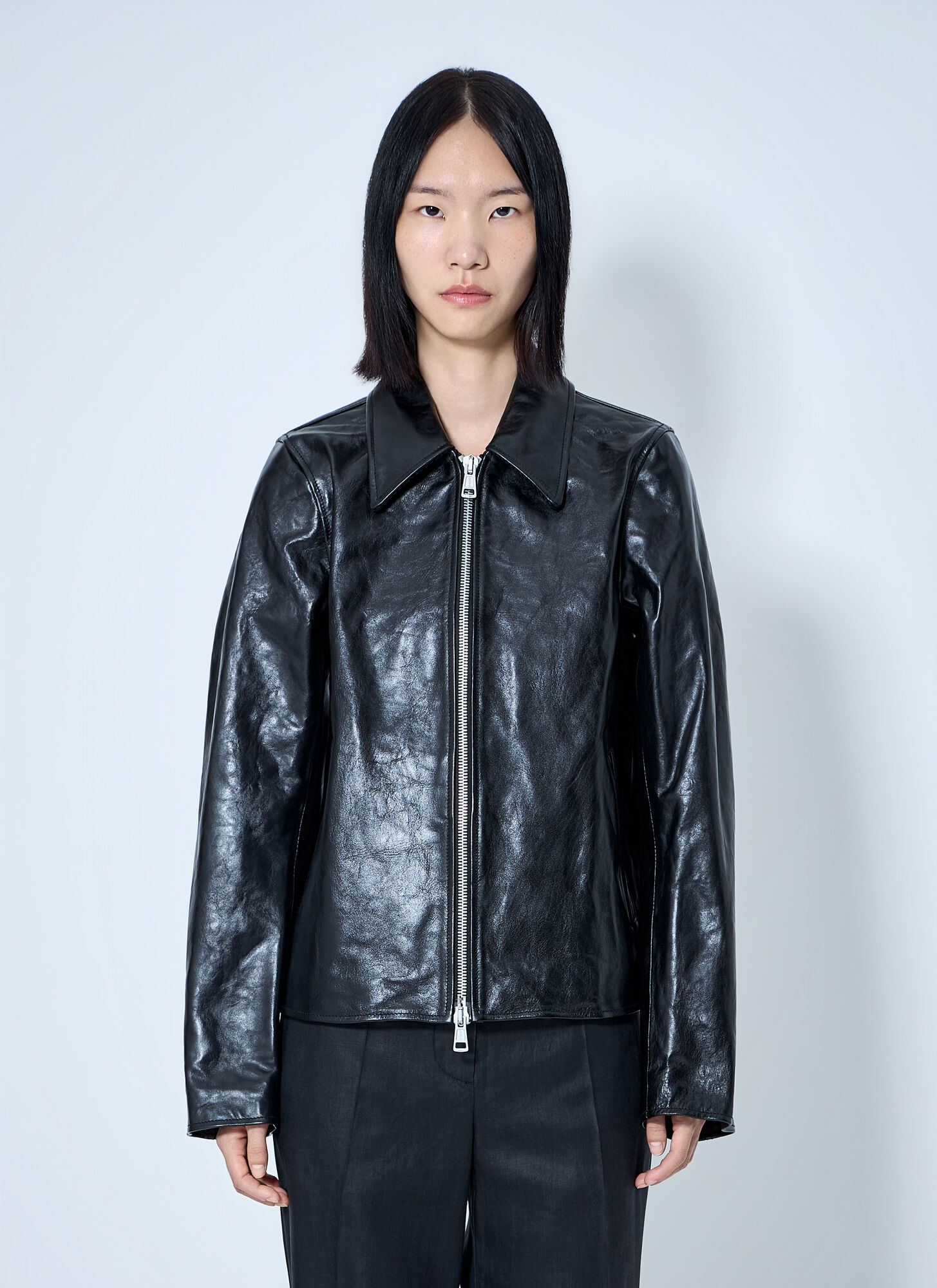 Our Legacy Women's Black Mini Top Dyed Leather Jacket - Woman Jackets Fr - 36 - Image 1