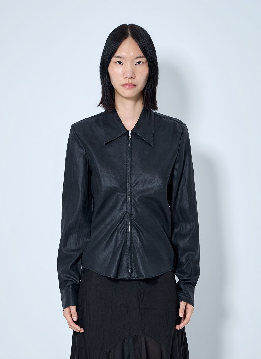 Our Legacy Slim Zip Shirt - Woman Shirts Black Fr - 38