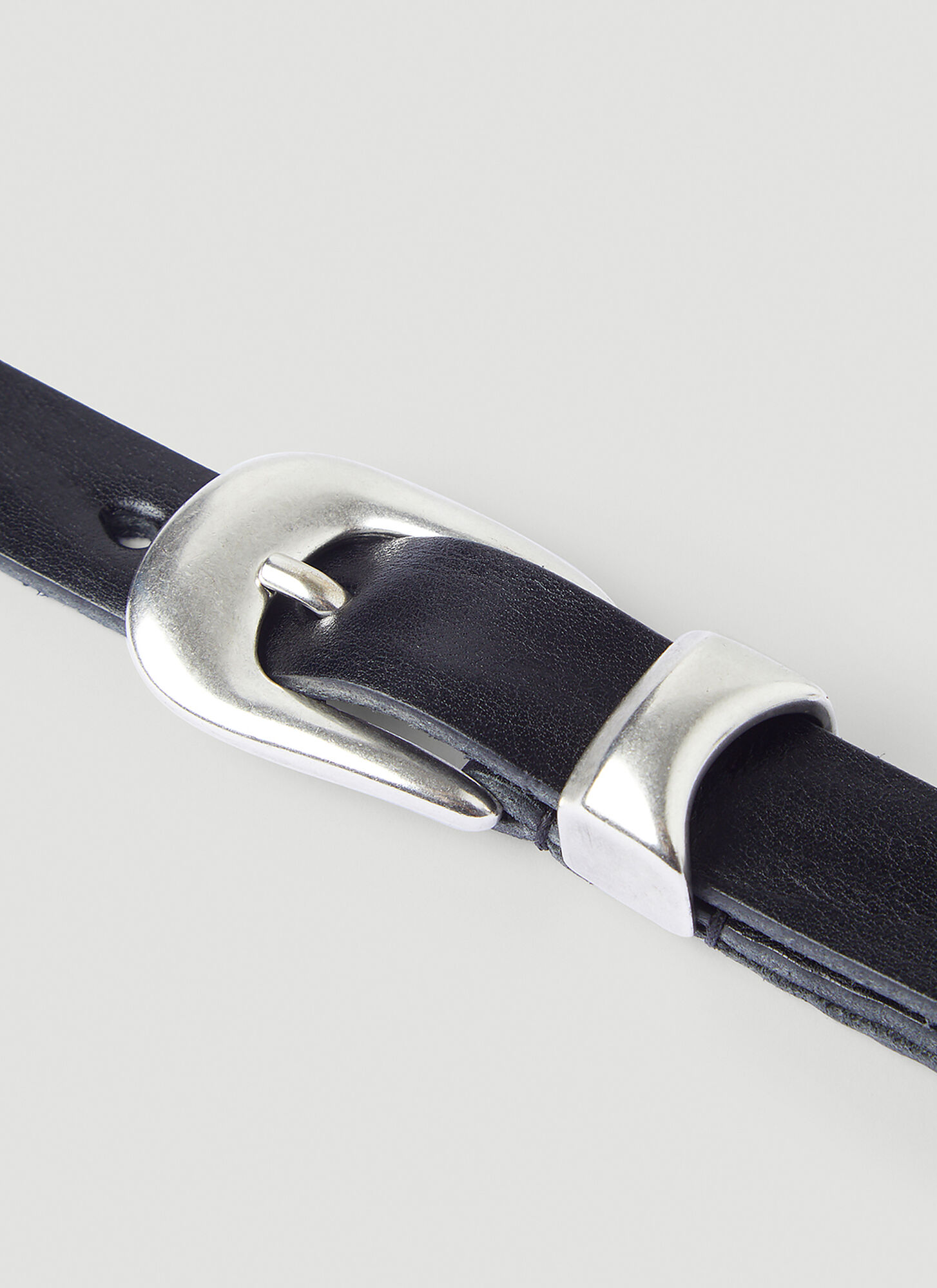  Our Legacy Our Legacy Curved Buckle Belt -  Gürtel Black 100 