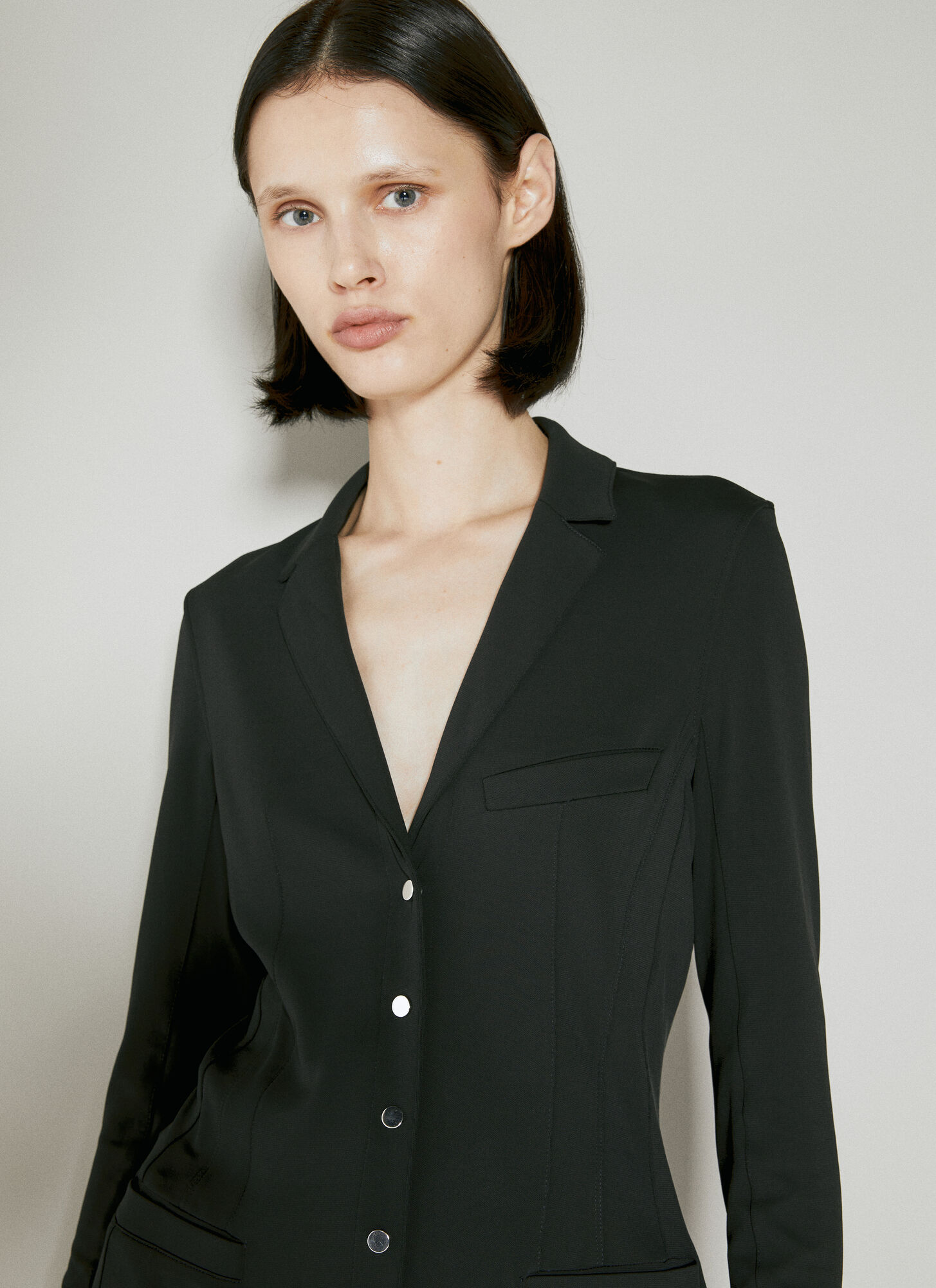 Rabanne Women's Black Blazer Style Shirt - Woman Shirts Fr - 38